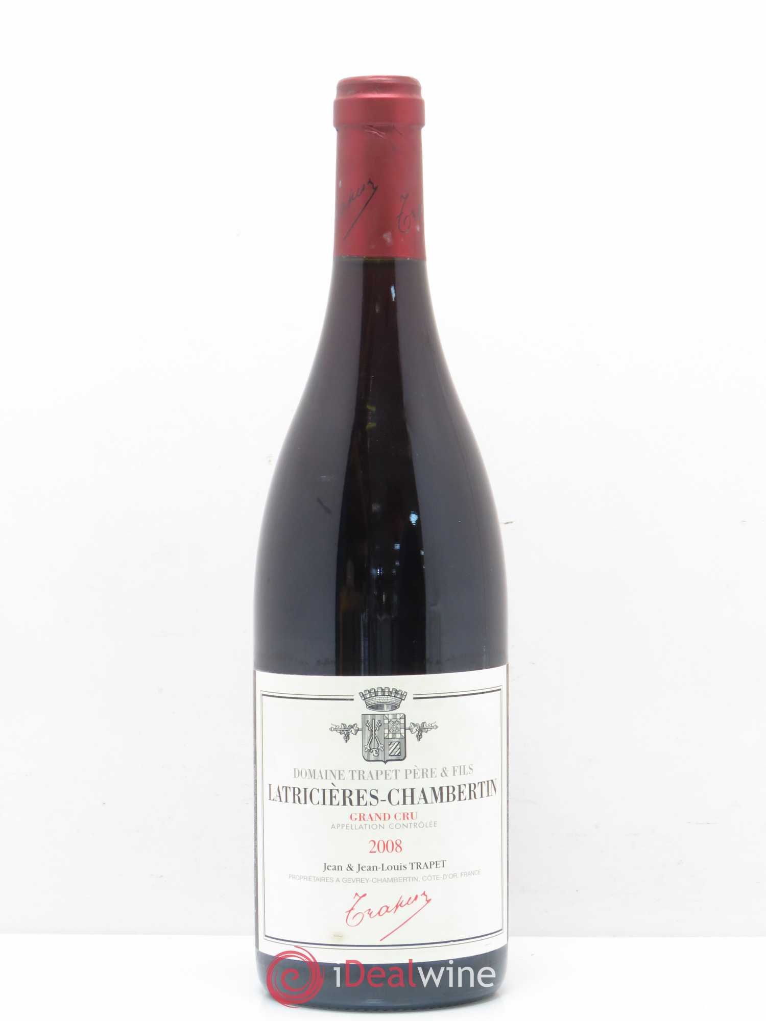 Latricières-Chambertin Grand Cru Domaine Trapet 2008 - Lot de 1 bouteille - 0