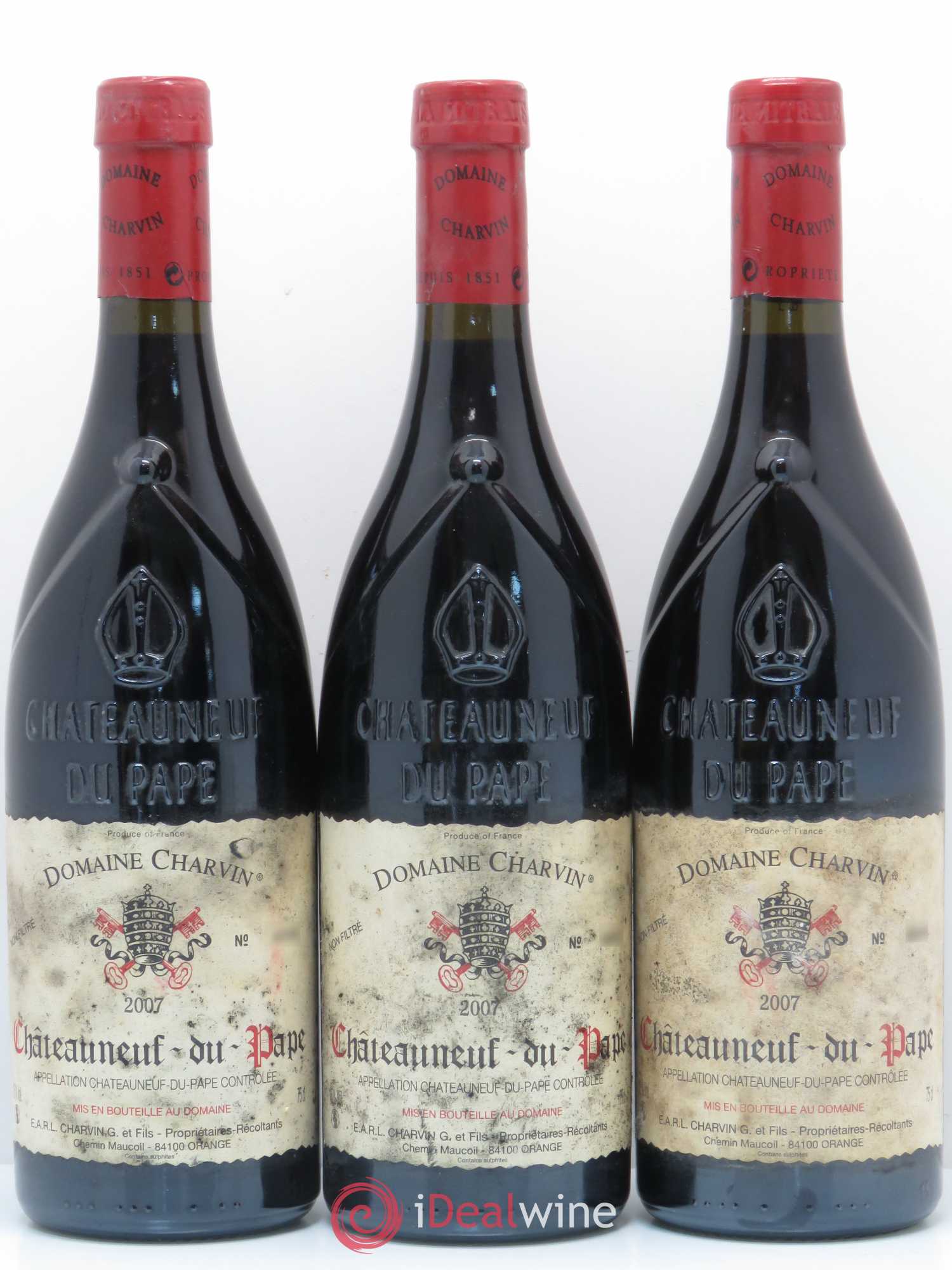 Châteauneuf-du-Pape Charvin (Domaine) 2007 - Lot de 3 bouteilles - 0