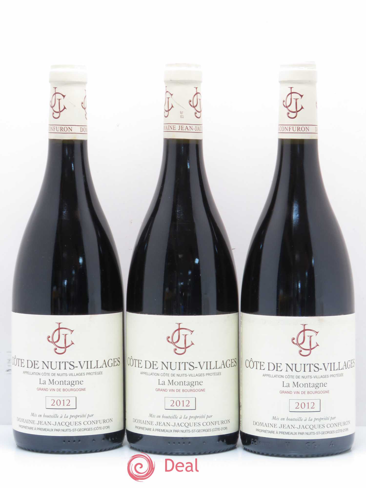 Côte de Nuits-Villages La Montagne Jean Jacques Confuron 2012 - Posten von 3 Flaschen - 0