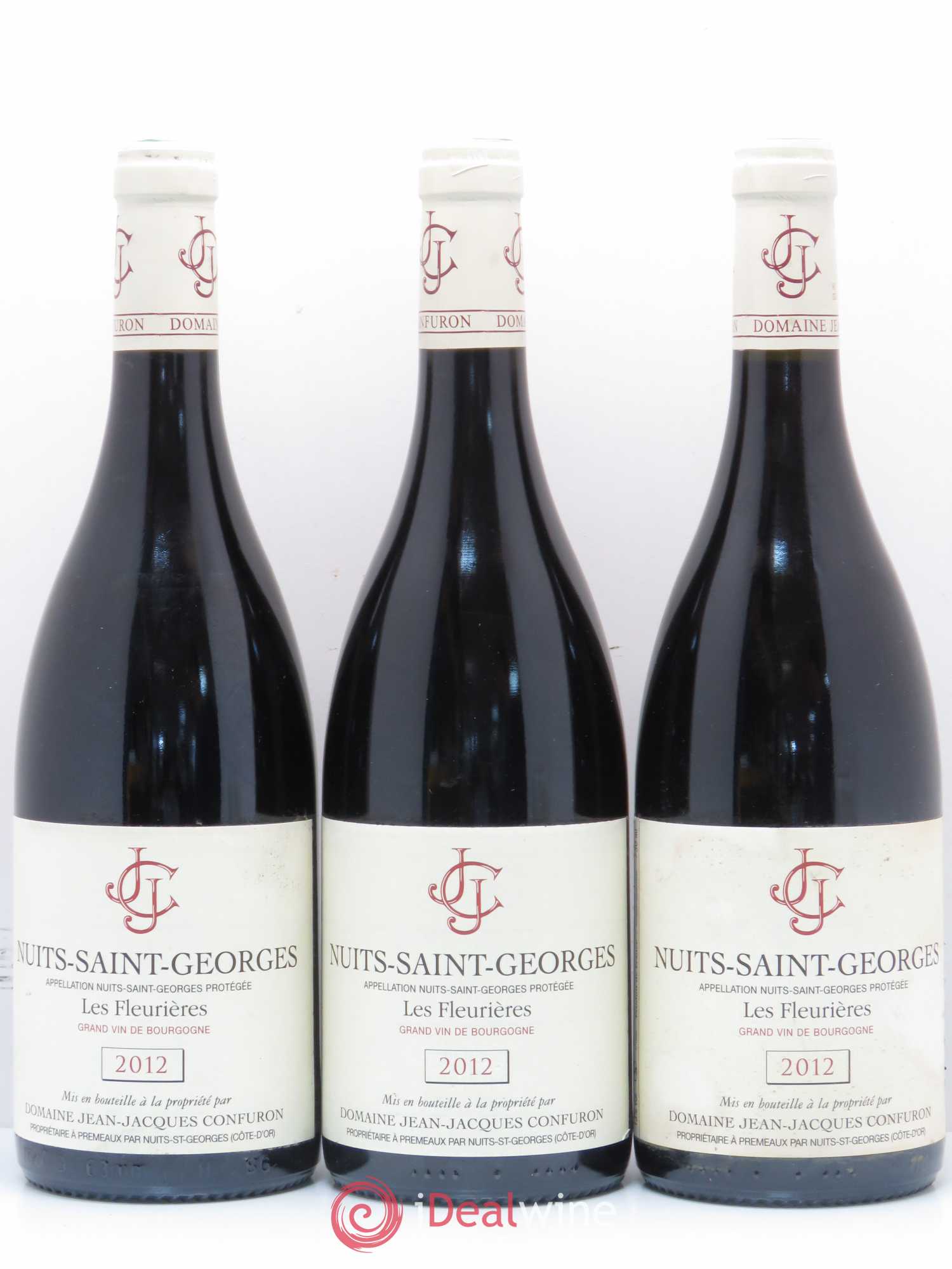 Nuits-Saint-Georges Les Fleurières Jean Jacques Confuron 2012 - Posten von 3 Flaschen - 0