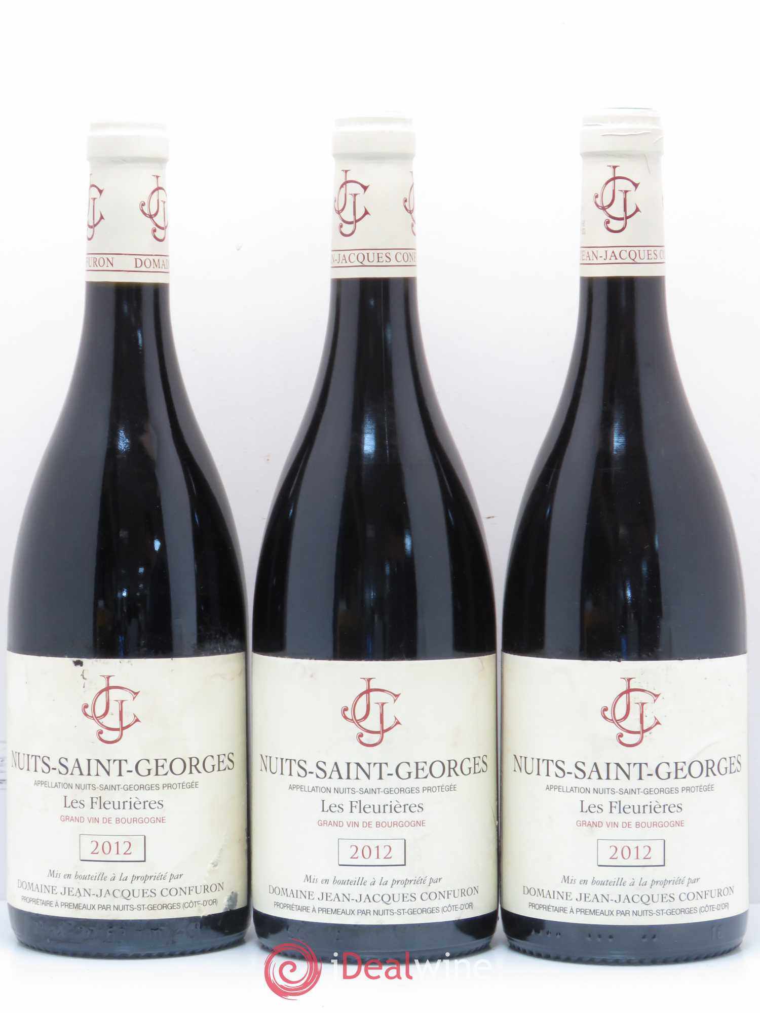 Nuits-Saint-Georges Fleurières Jean Jacques Confuron 2012 - Posten von 3 Flaschen - 0