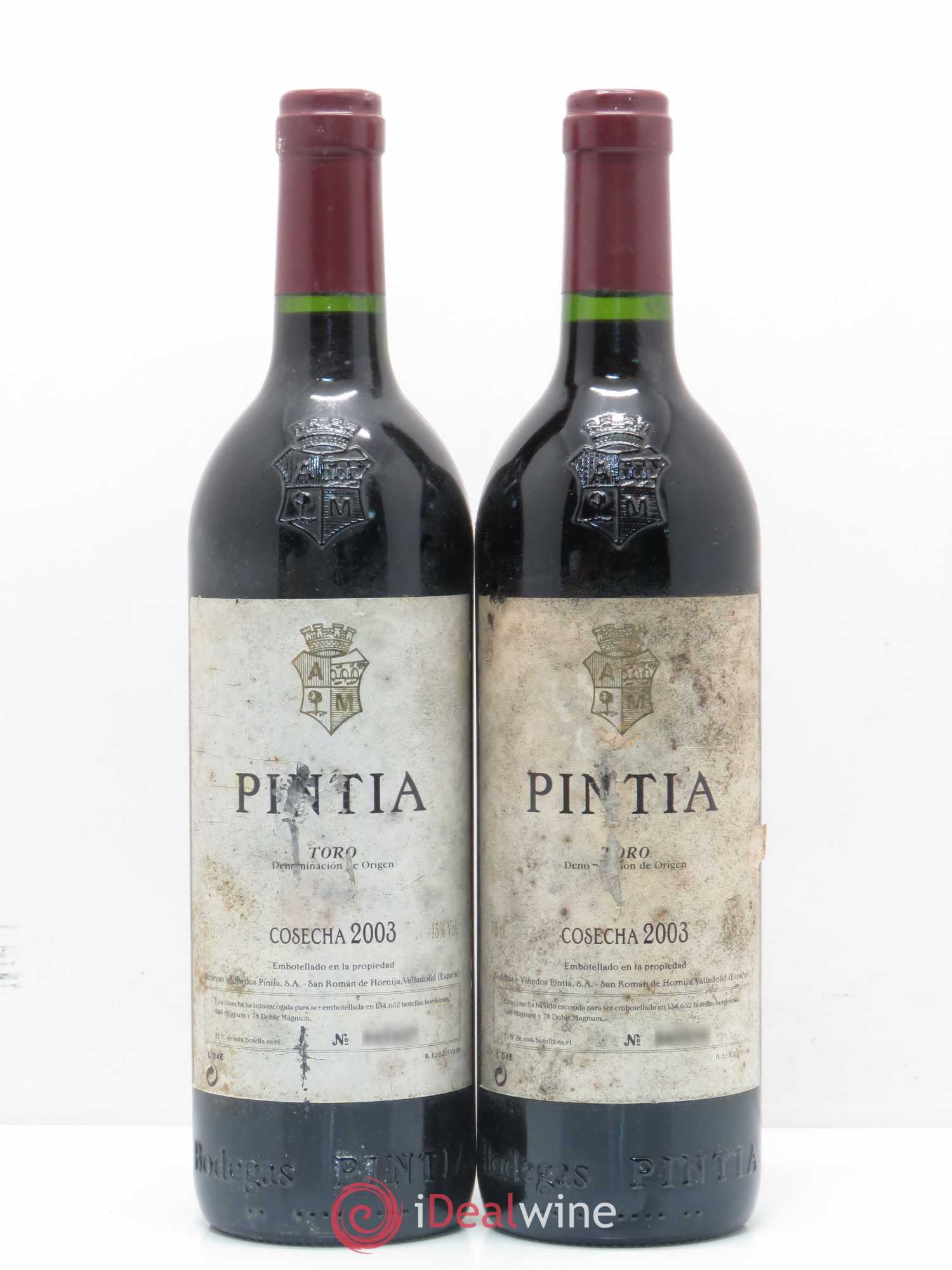 Toro DO Vega Sicilia Pintia Famille Alvarez 2003 - Lot de 2 bouteilles - 0