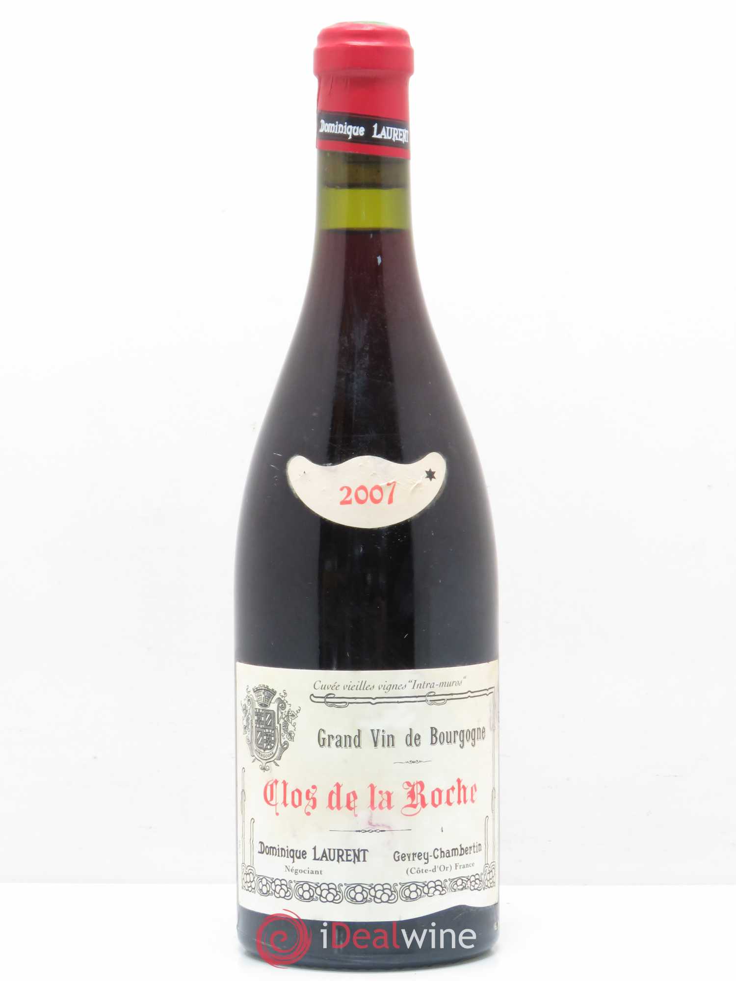 Clos de la Roche Grand Cru Vieilles vignes Intra Muros Dominique Laurent 2007 - Posten von 1 Flasche - 0