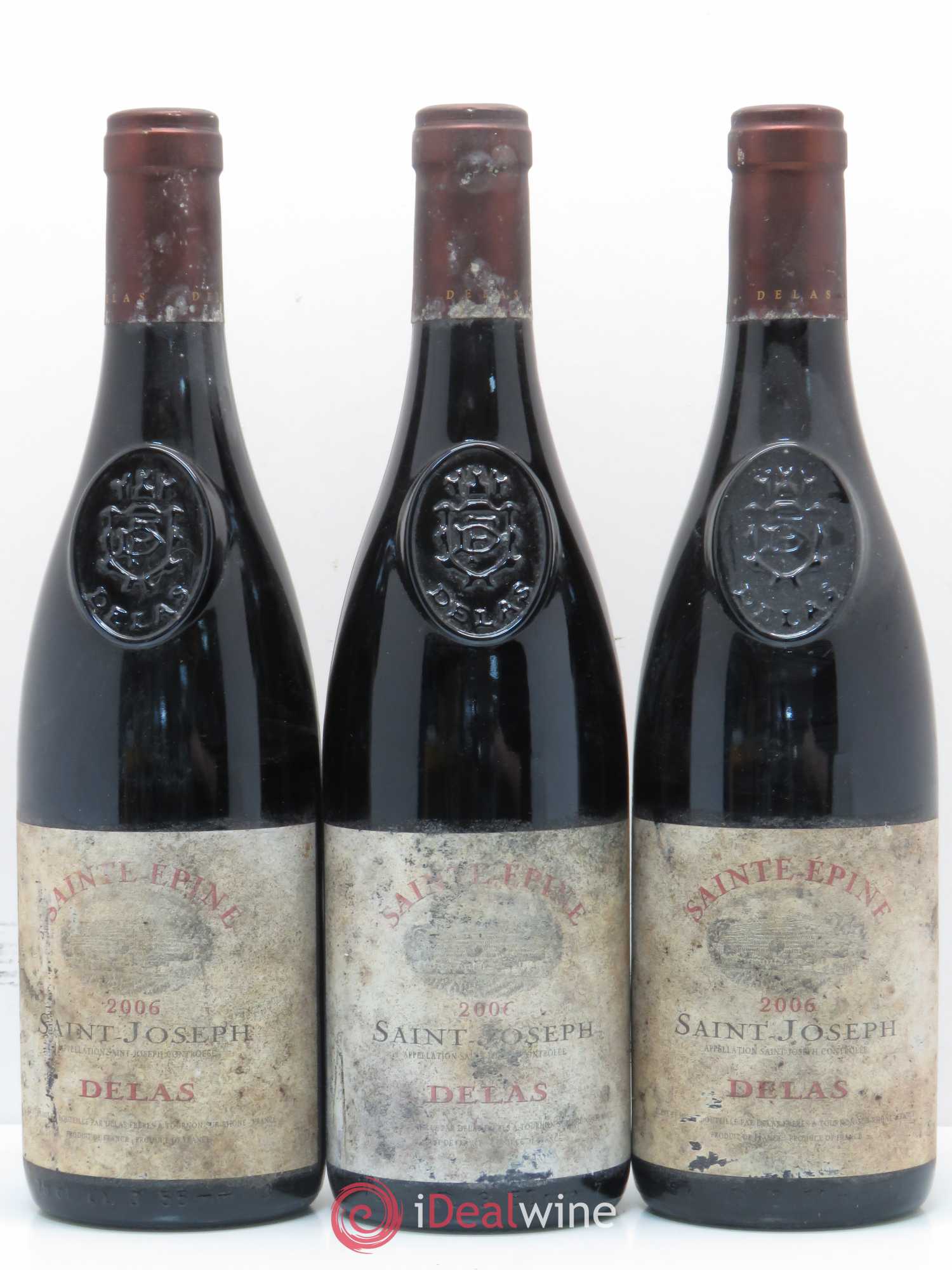 Saint-Joseph Sainte-Epine Delas Frères (sans prix de réserve) 2006 - Lot de 3 bouteilles - 0
