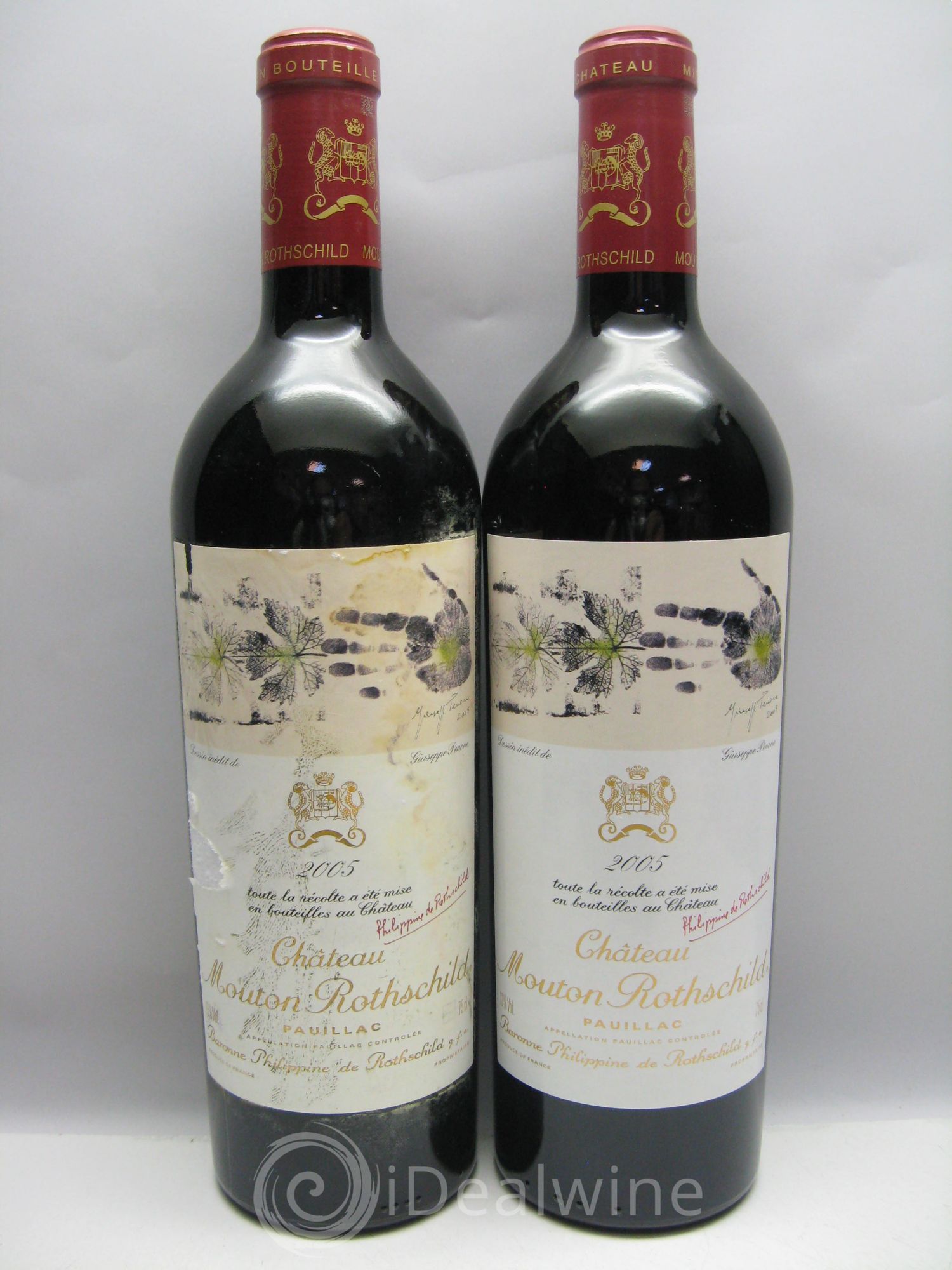 Château Mouton Rothschild 1er Grand Cru Classé (2 caisses de 6 btes) 2005 - Lot de 12 bouteilles - 2