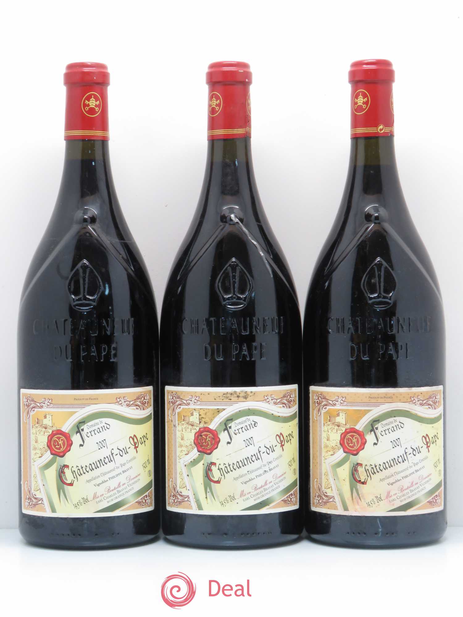 Châteauneuf-du-Pape Ferrand (sans prix de réserve) 2007 - Posten von 3 Magnum - 0