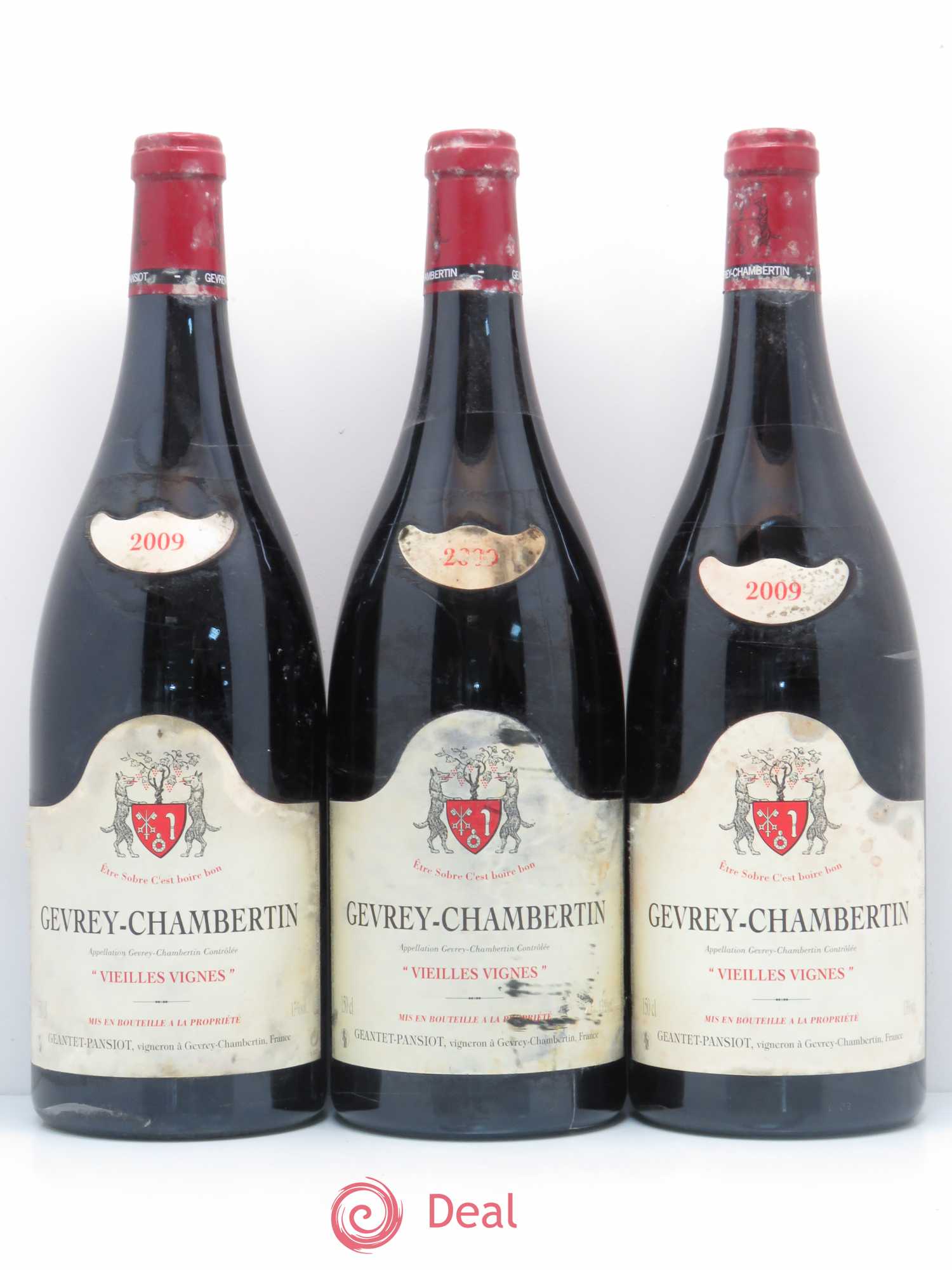 Gevrey-Chambertin Vieilles vignes Geantet-Pansiot 2009 - Lot de 3 magnums - 0