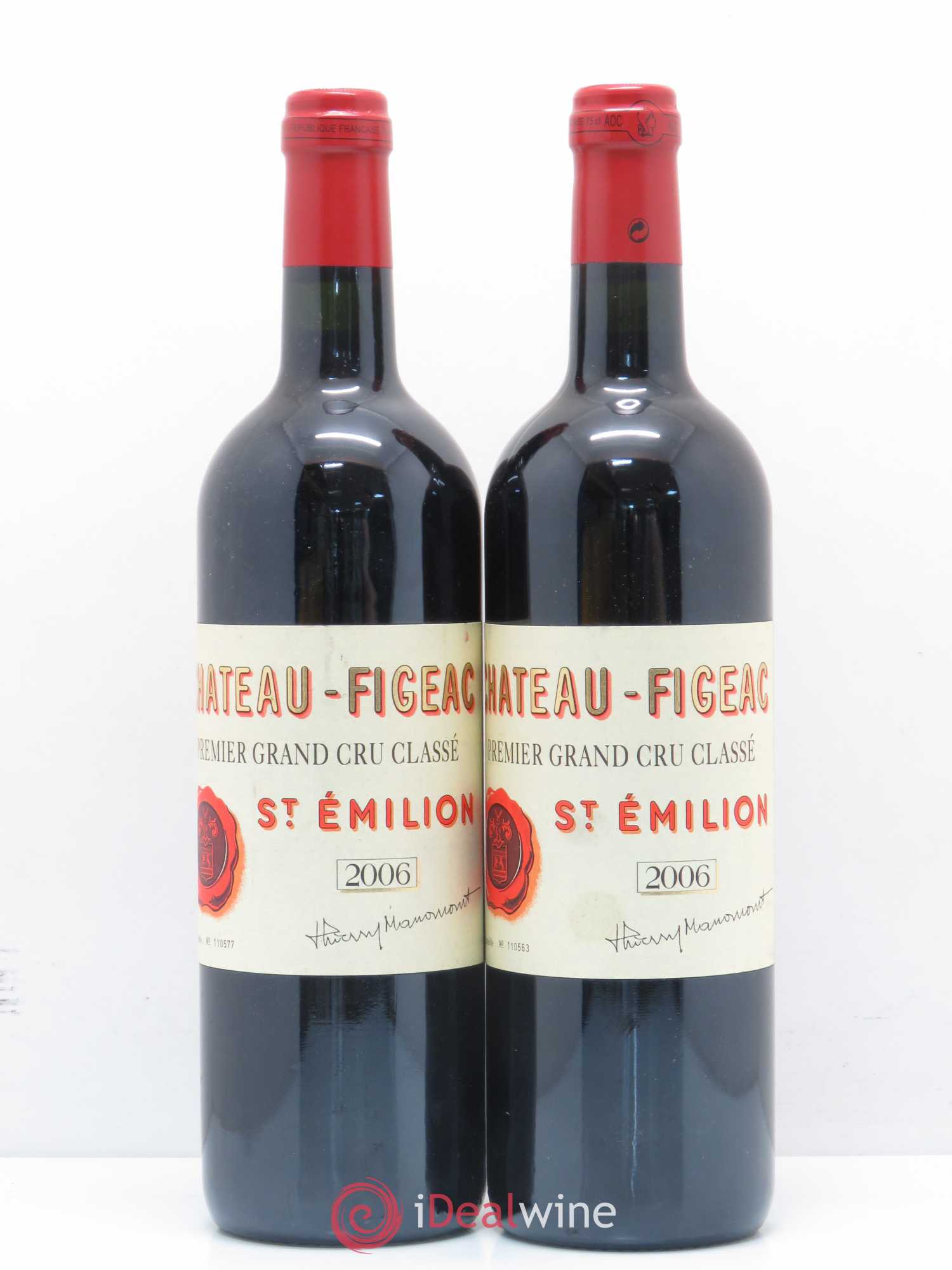 Château Figeac 1er Grand Cru Classé A 2006 - Lot de 2 bouteilles - 0