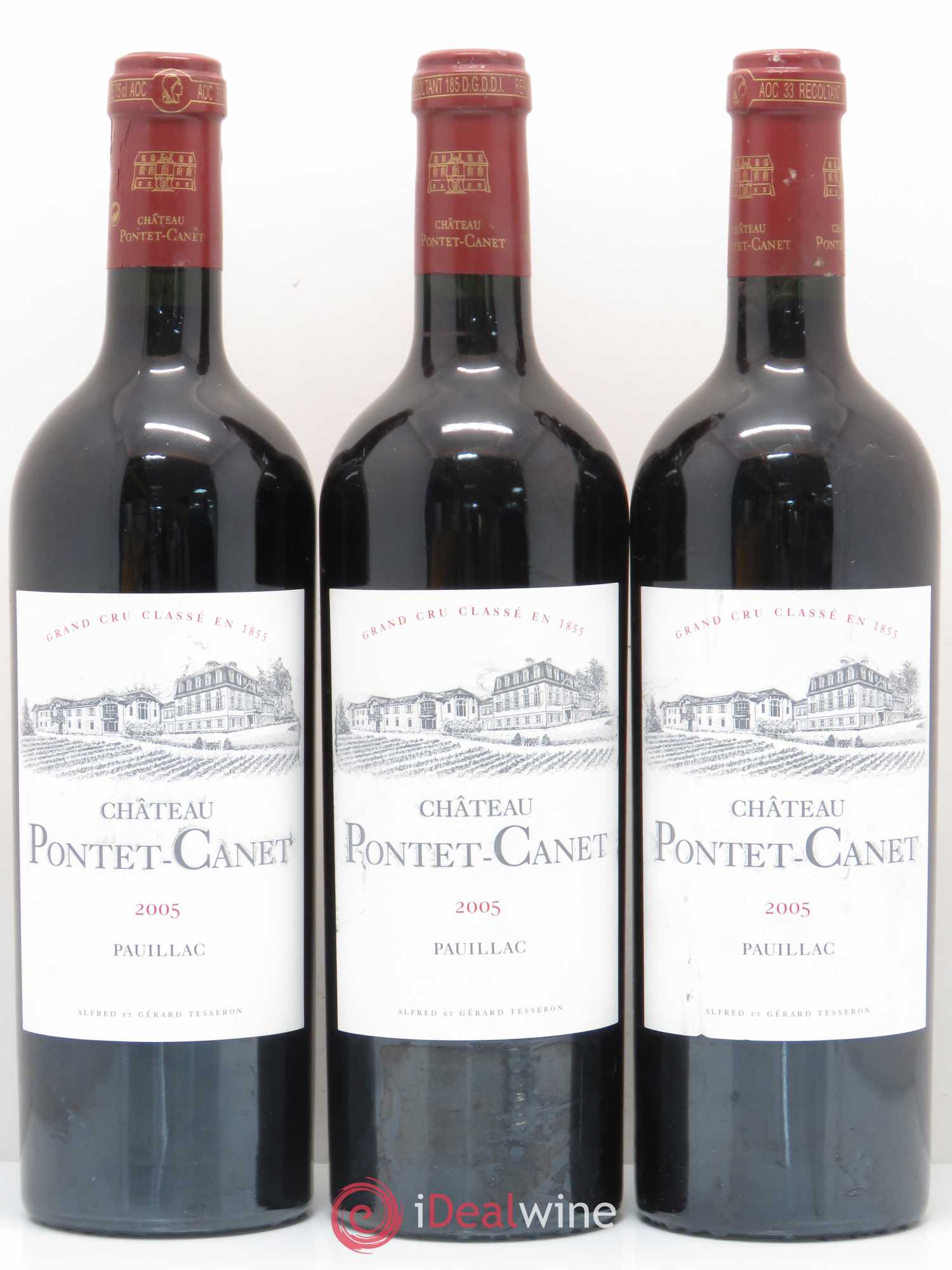Château Pontet Canet 5ème Grand Cru Classé 2005 - Lot de 6 bouteilles - 3