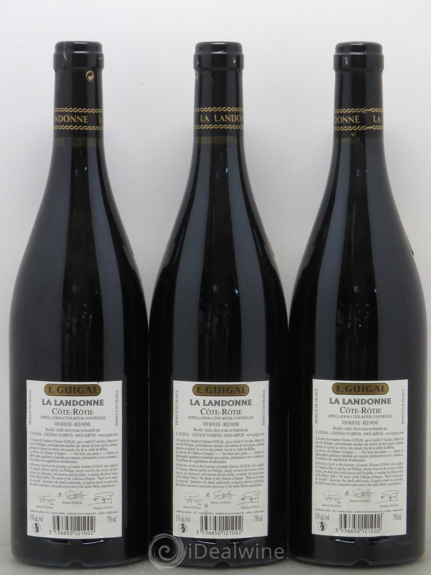 Côte-Rôtie La Landonne Guigal 2006 - Lot de 3 bouteilles - 1