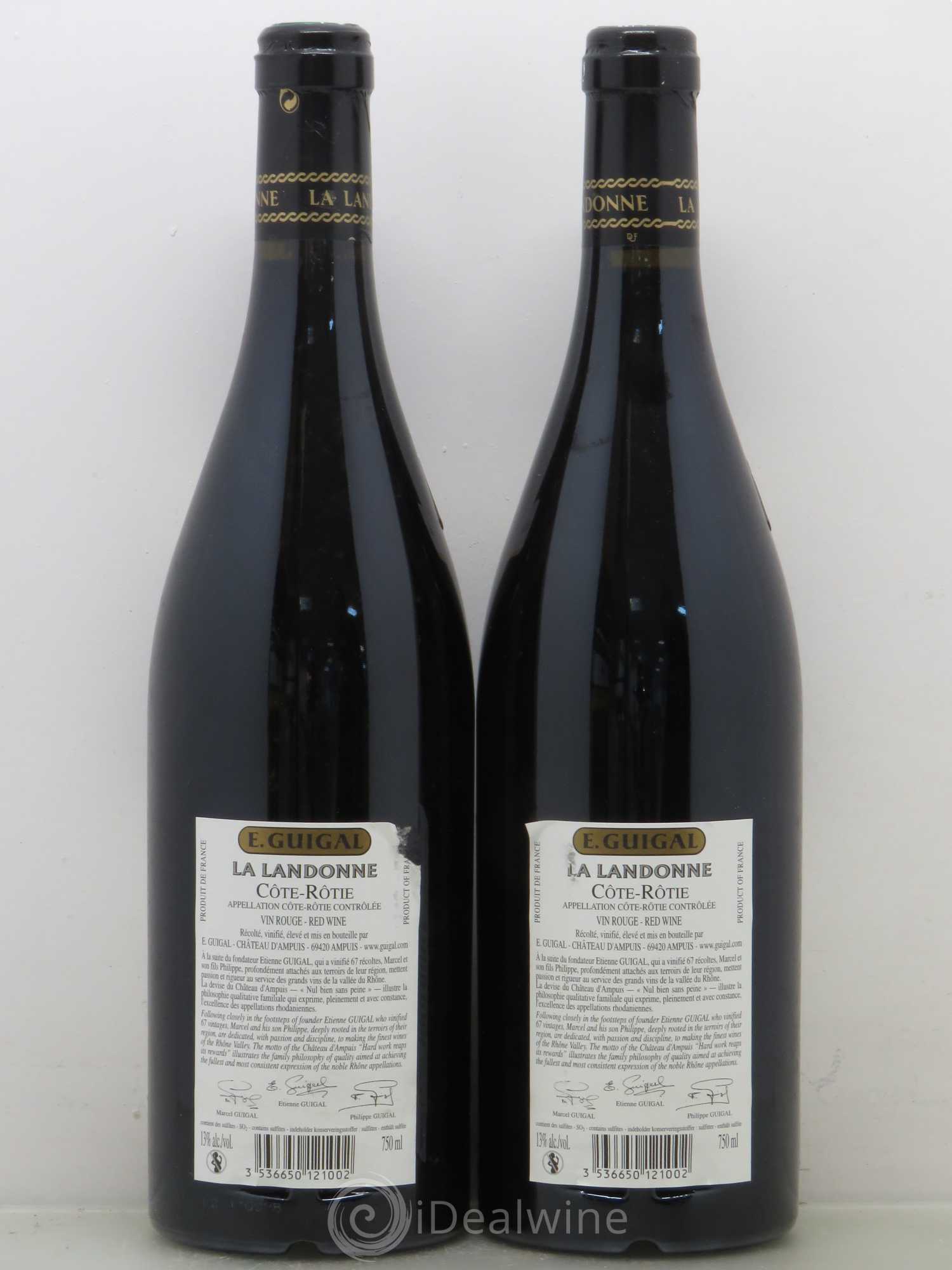Côte-Rôtie La Landonne Guigal 2006 - Lot de 2 bouteilles - 1