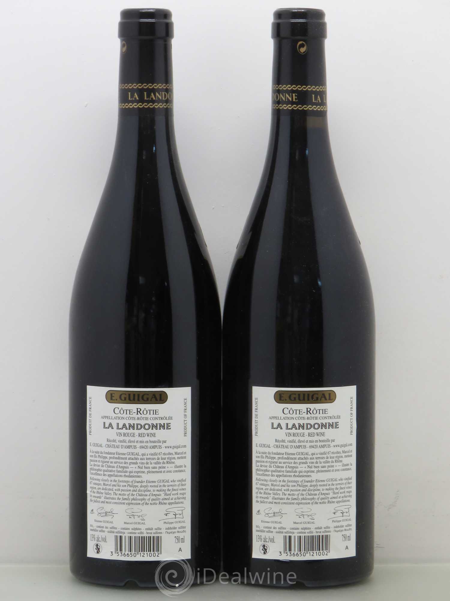 Côte-Rôtie La Landonne Guigal 2009 - Lot de 2 bouteilles - 1