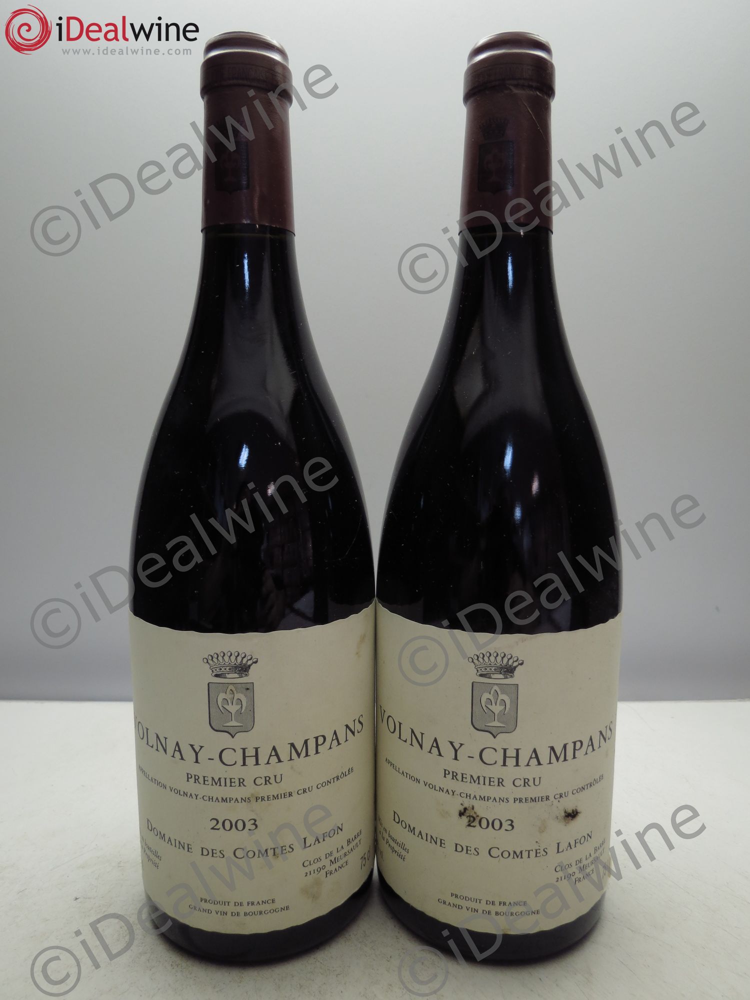 Volnay 1er Cru Champans Comtes Lafon (Domaine des) 2003 - Lot de 2 bouteilles - 0