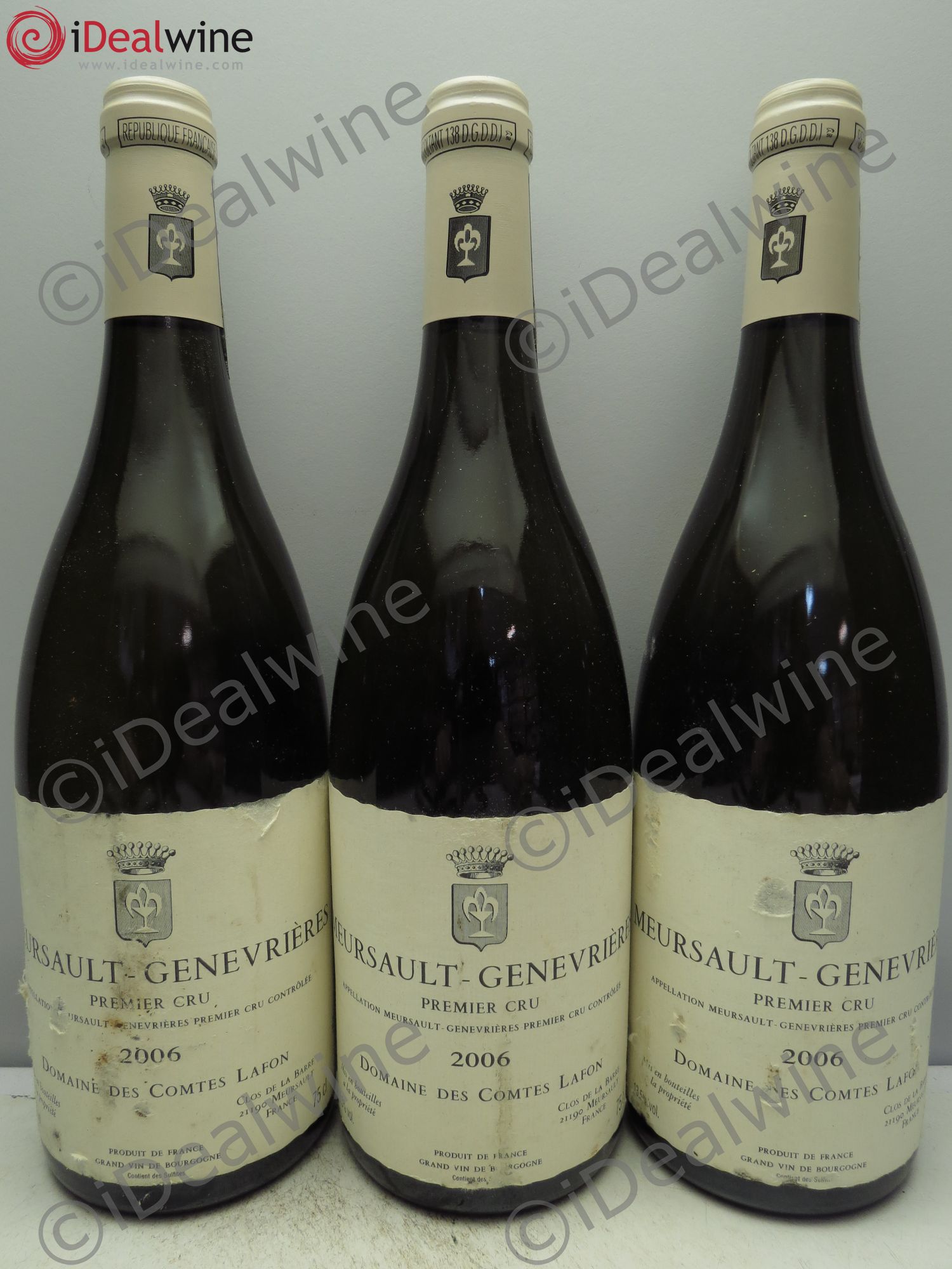 Meursault 1er Cru Genevrières Comtes Lafon (Domaine des) 2006 - Lot de 3 bouteilles - 0