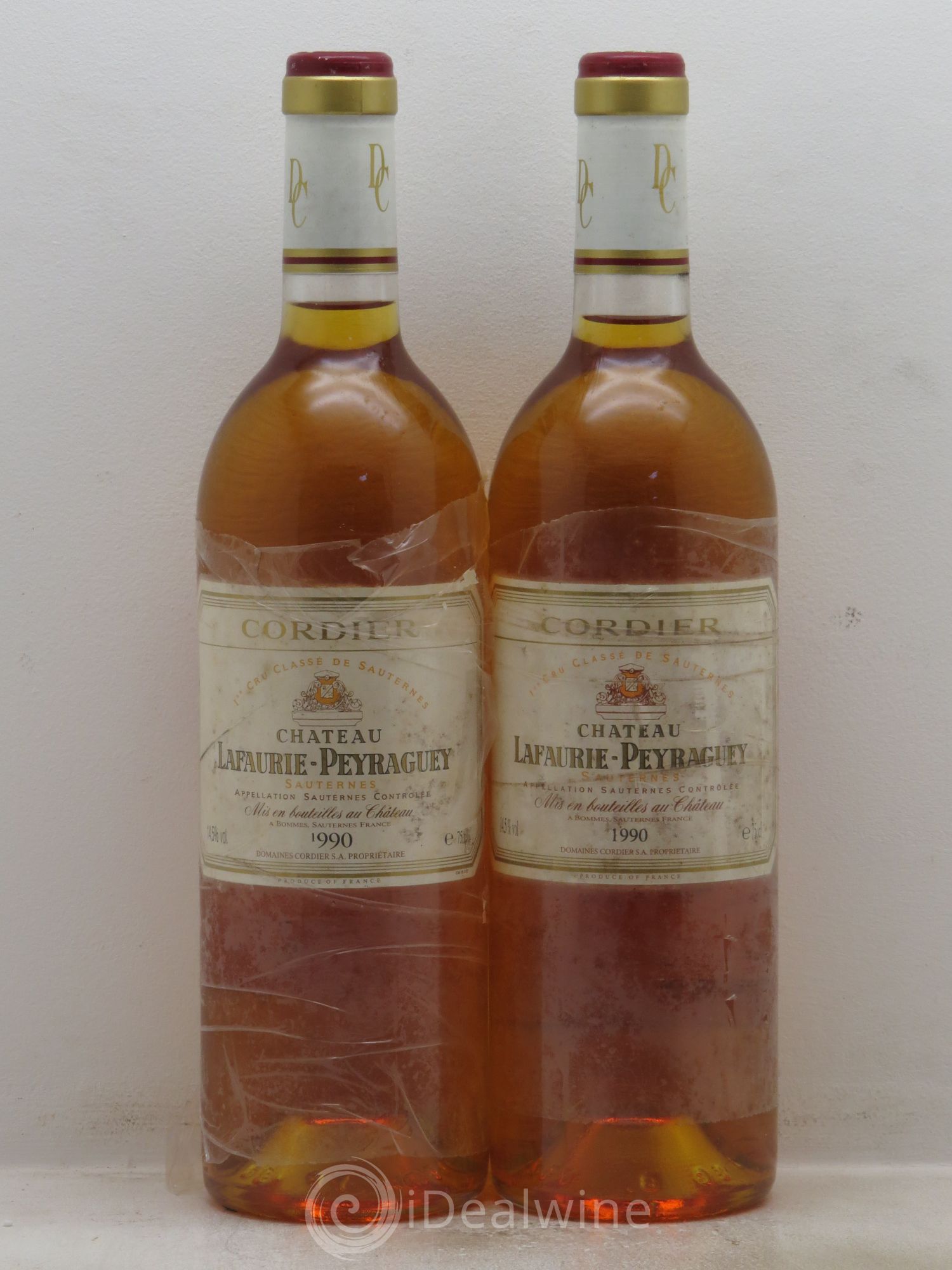Château Lafaurie-Peyraguey 1er Grand Cru Classé 1990 - Lotto di 2 bottiglie - 0