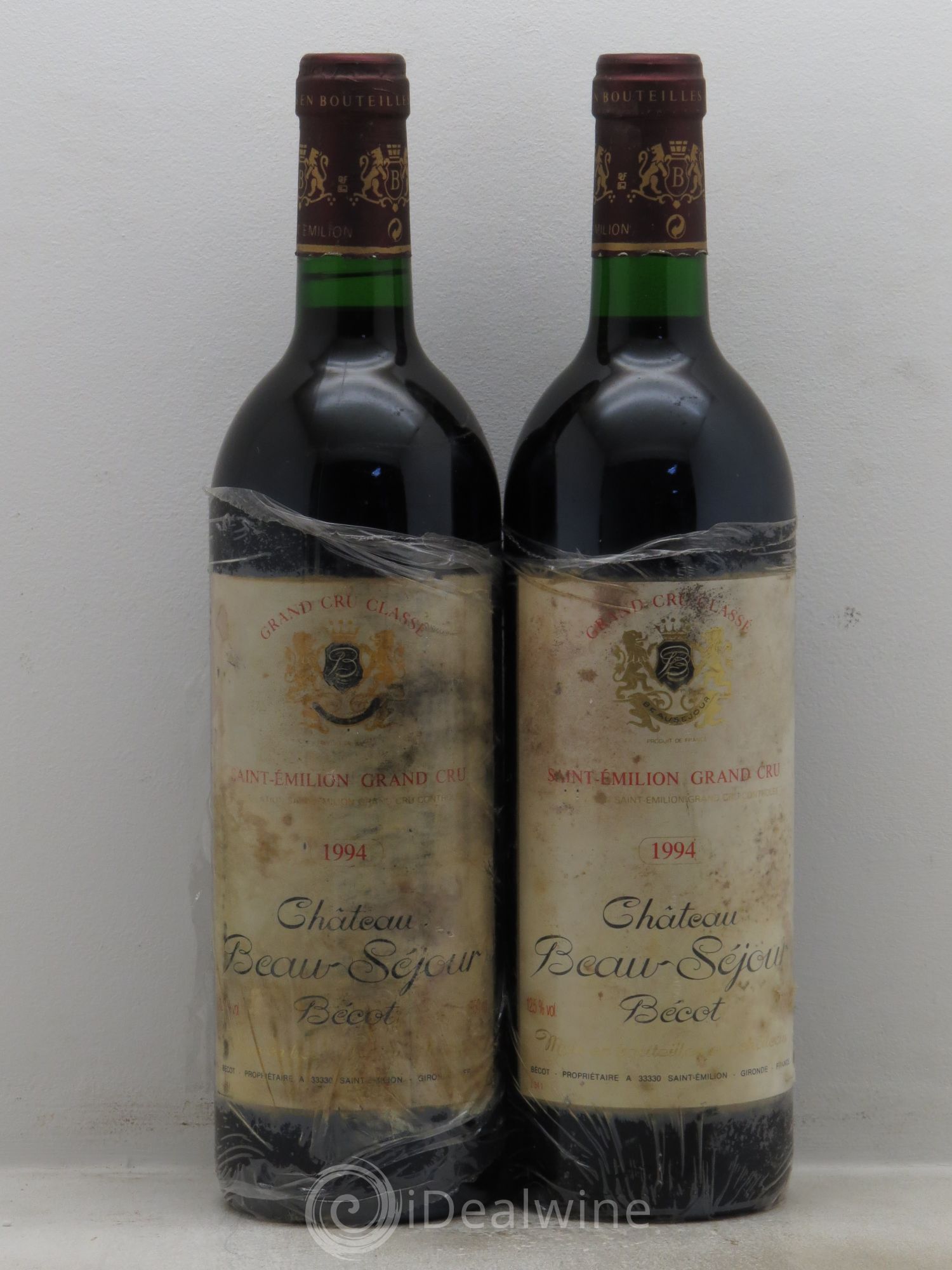 Château Beau-Séjour Bécot 1er Grand Cru Classé B 1994 - Lotto di 2 bottiglie - 0