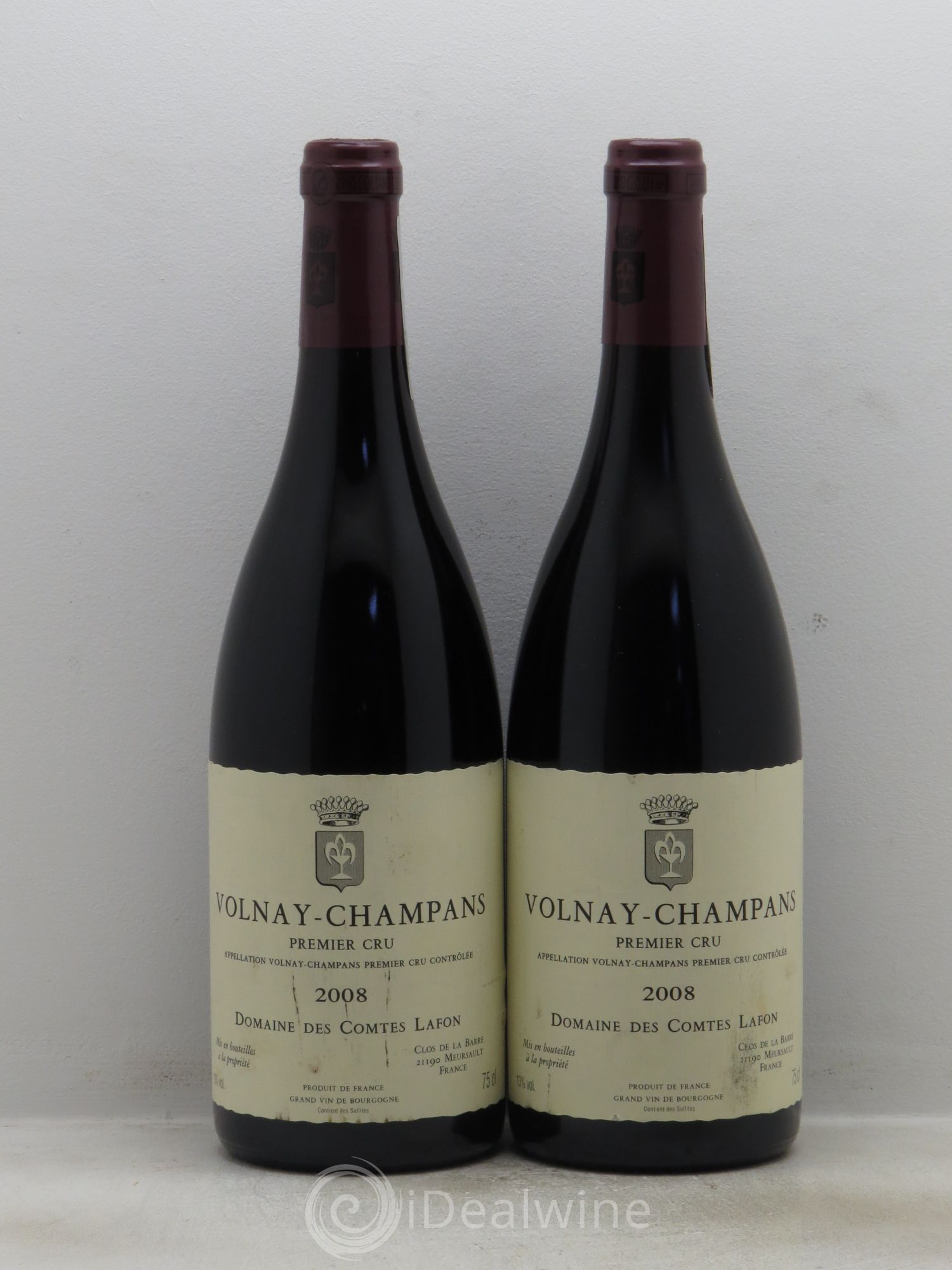 Volnay 1er Cru Champans Comtes Lafon (Domaine des) 2008 - Lot de 2 bouteilles - 0