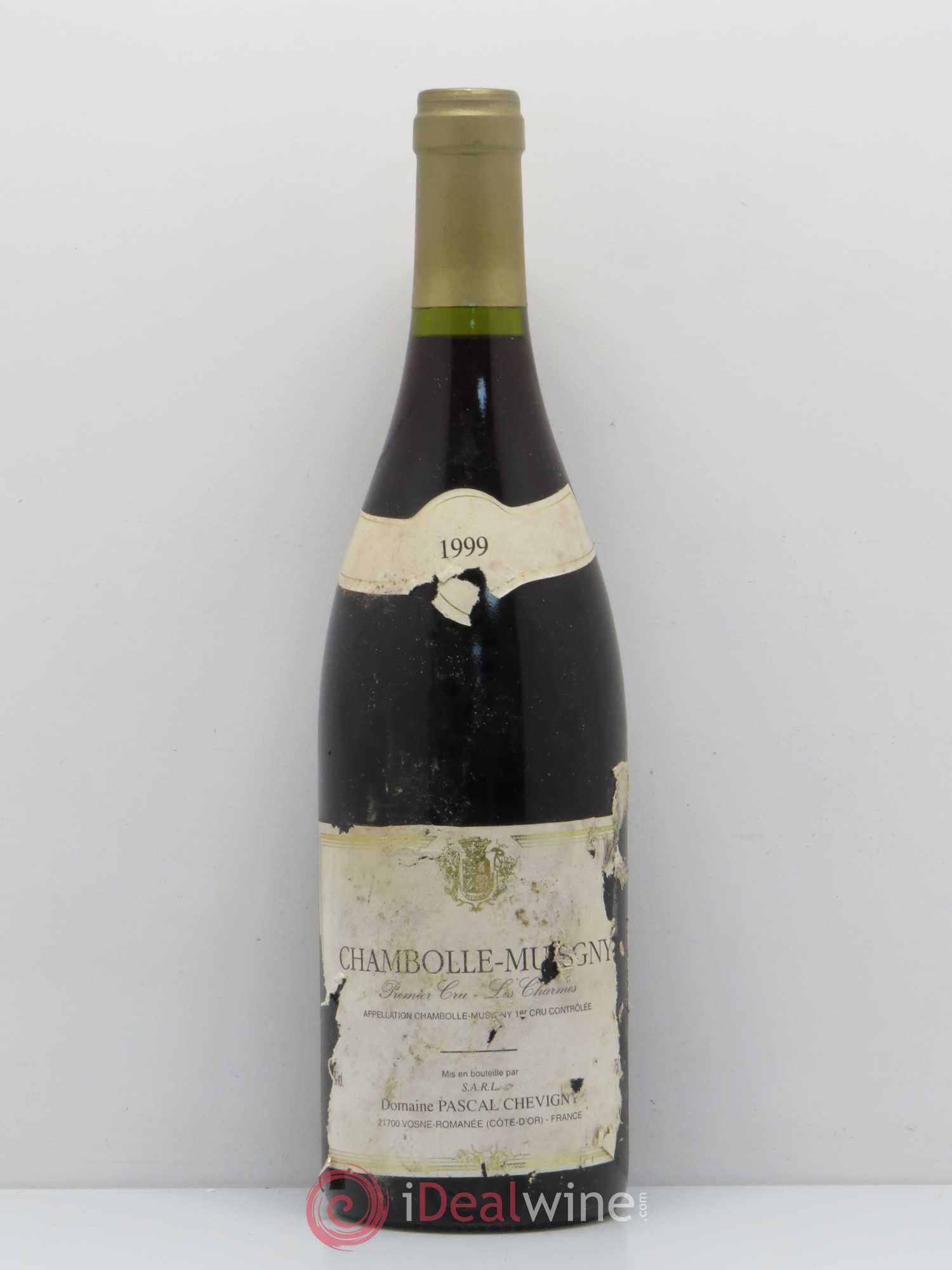 Chambolle-Musigny 1er Cru Les Charmes Domaine Pascal Chevigny 1999 - Posten von 1 Flasche - 0