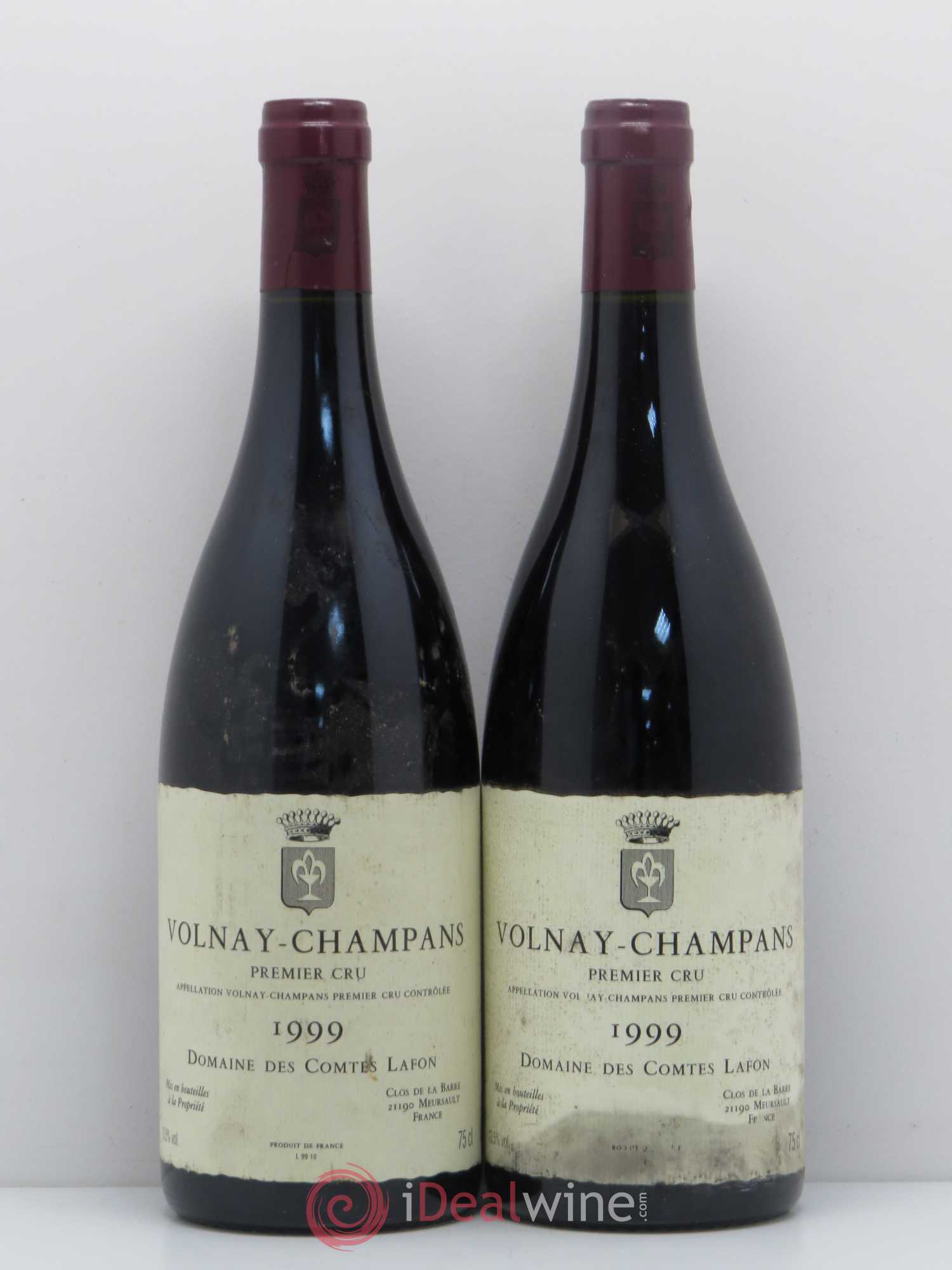 Volnay 1er Cru Champans Comtes Lafon (Domaine des) 1999 - Lot de 2 bouteilles - 0
