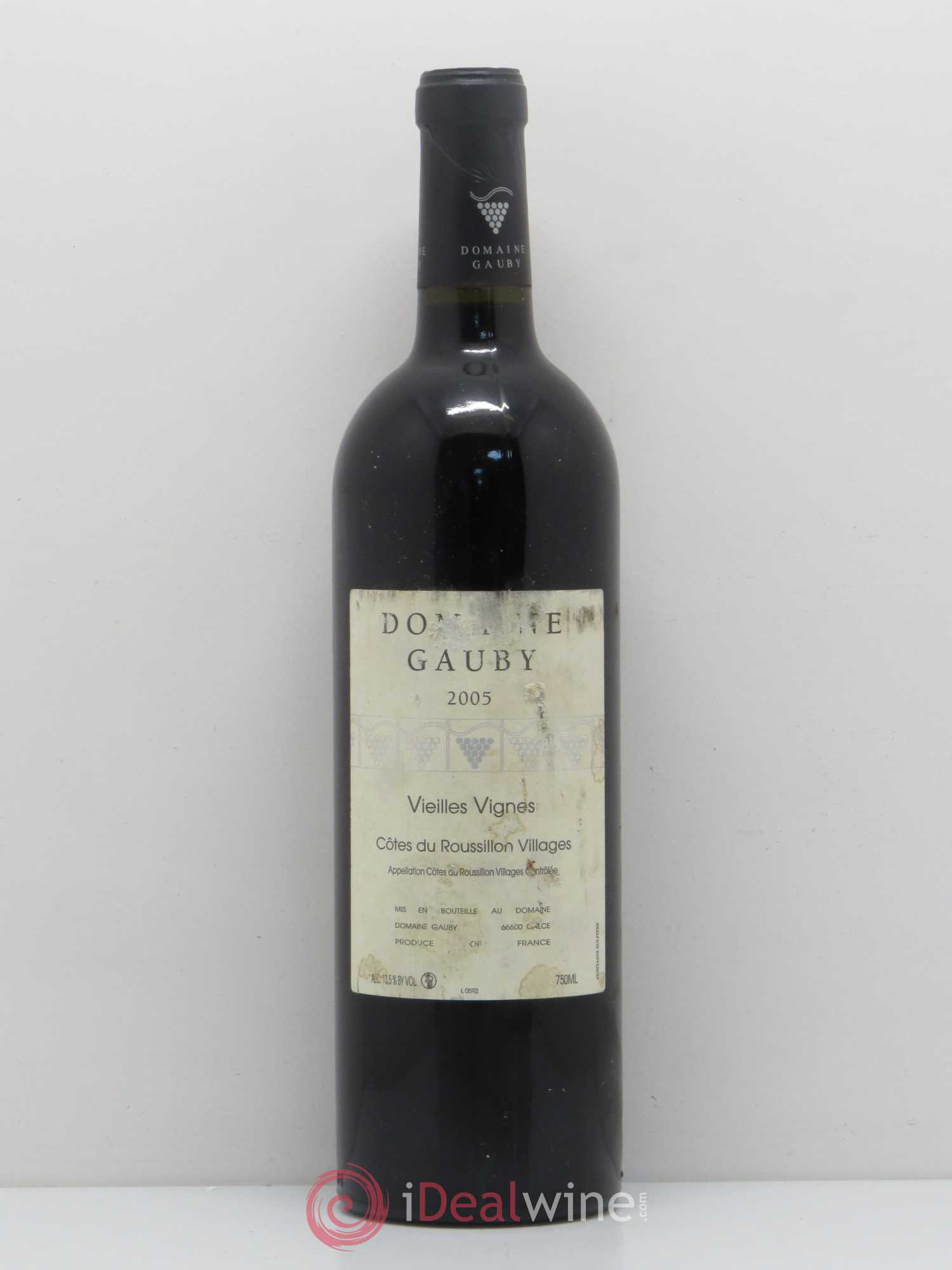 Côtes du Roussillon Villages Vieilles vignes Gauby (Domaine) 2005 - Lot de 1 bouteille - 0