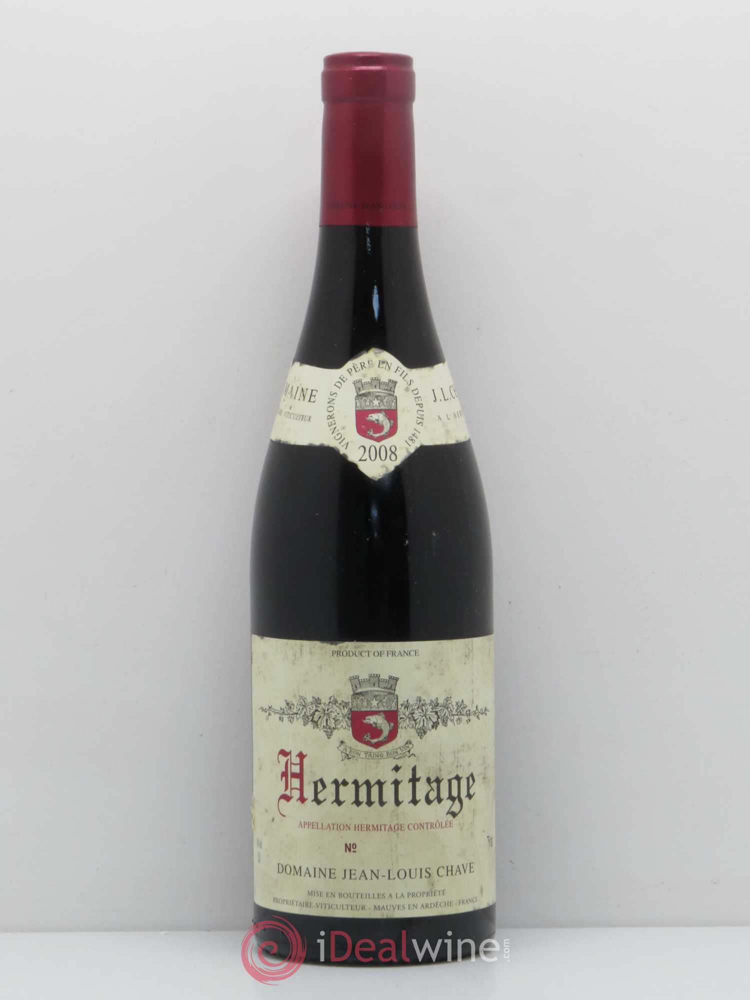 Hermitage Jean-Louis Chave 2008 - Lot de 1 bouteille - 0