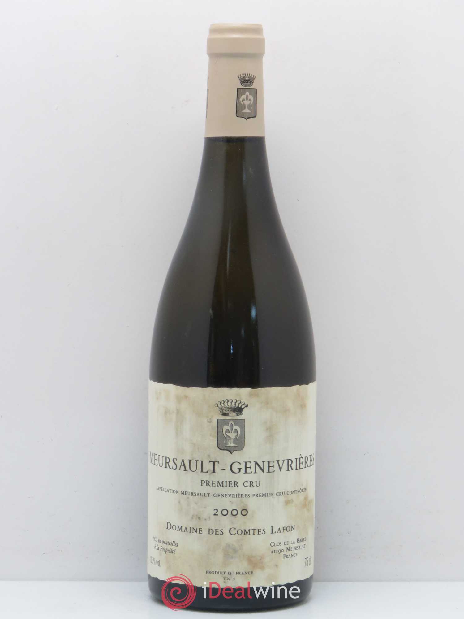 Meursault 1er Cru Genevrières Comtes Lafon (Domaine des) 2000 - Lot de 1 bouteille - 0