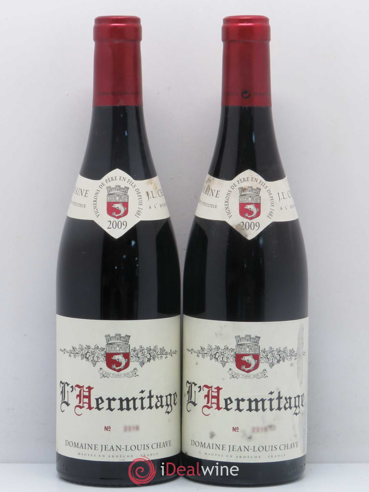 Hermitage Jean-Louis Chave 2009 - Lot de 2 bouteilles - 0