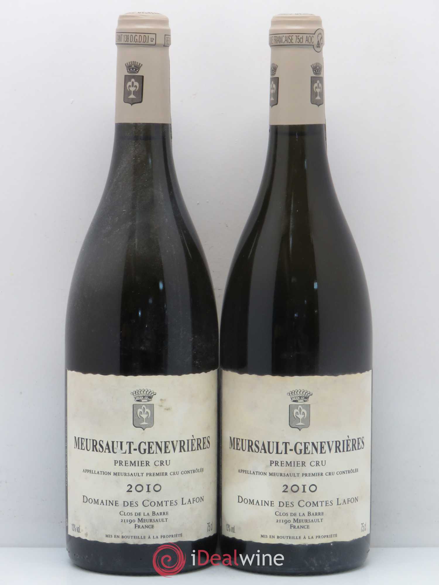 Meursault 1er Cru Genevrières Comtes Lafon (Domaine des) 2010 - Lot de 2 bouteilles - 0