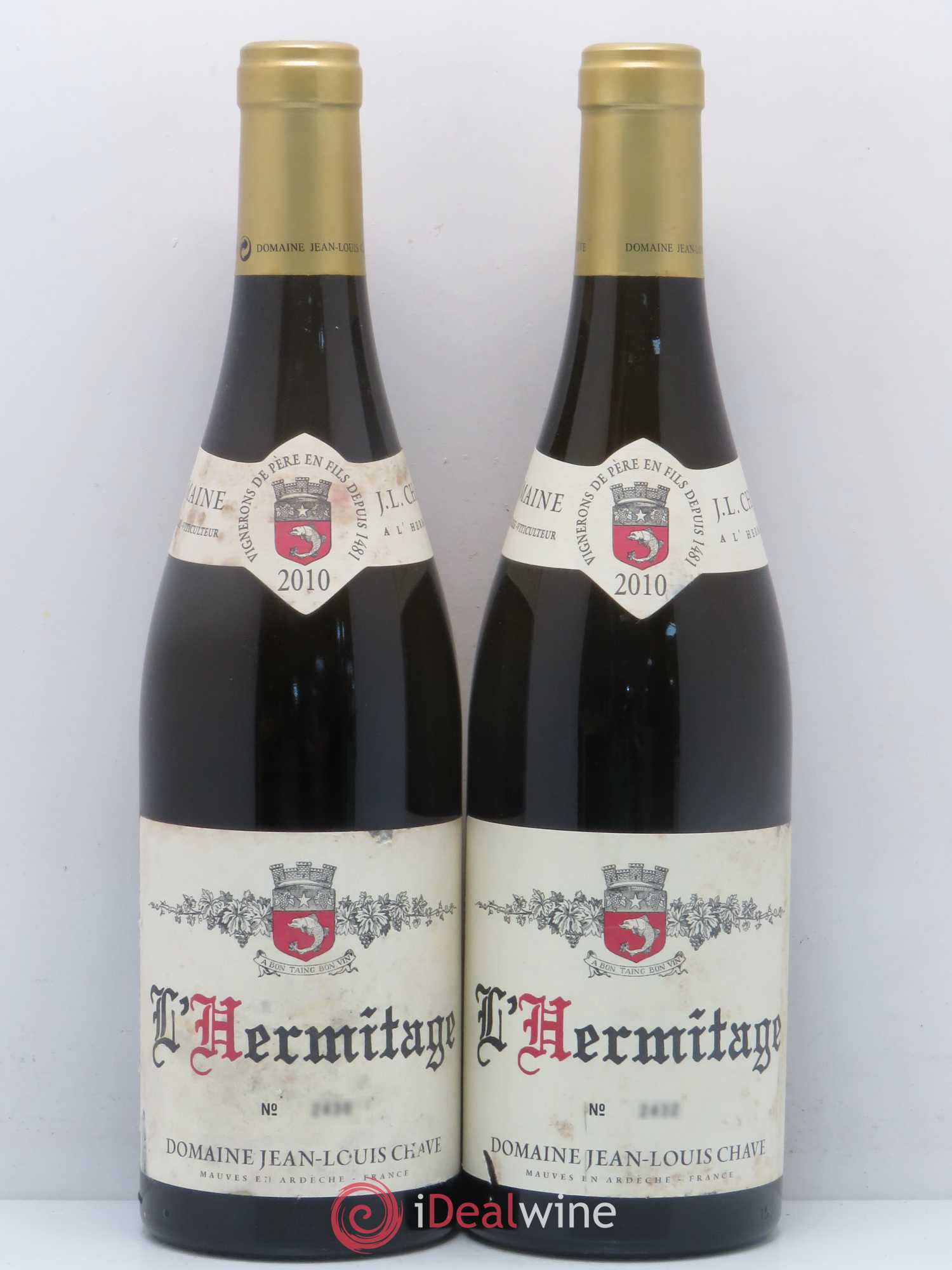 Hermitage Jean-Louis Chave 2010 - Lot de 2 bouteilles - 0