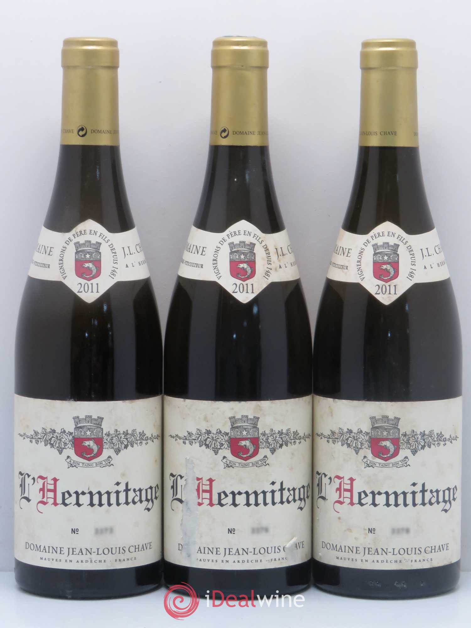 Hermitage Jean-Louis Chave 2011 - Lot de 3 bouteilles - 0