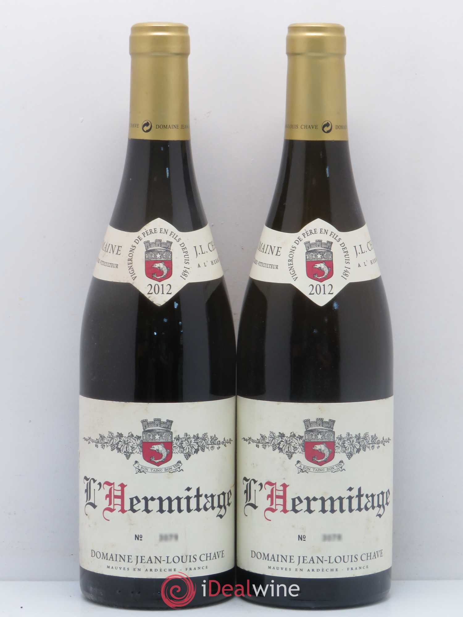 Hermitage Jean-Louis Chave 2012 - Lot de 2 bouteilles - 0