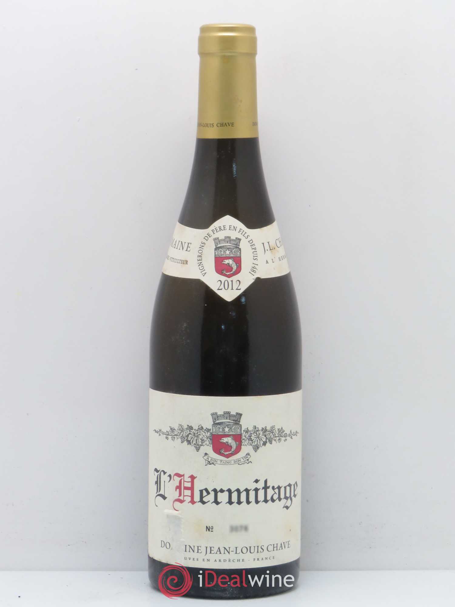 Hermitage Jean-Louis Chave 2012 - Lot de 1 bouteille - 0