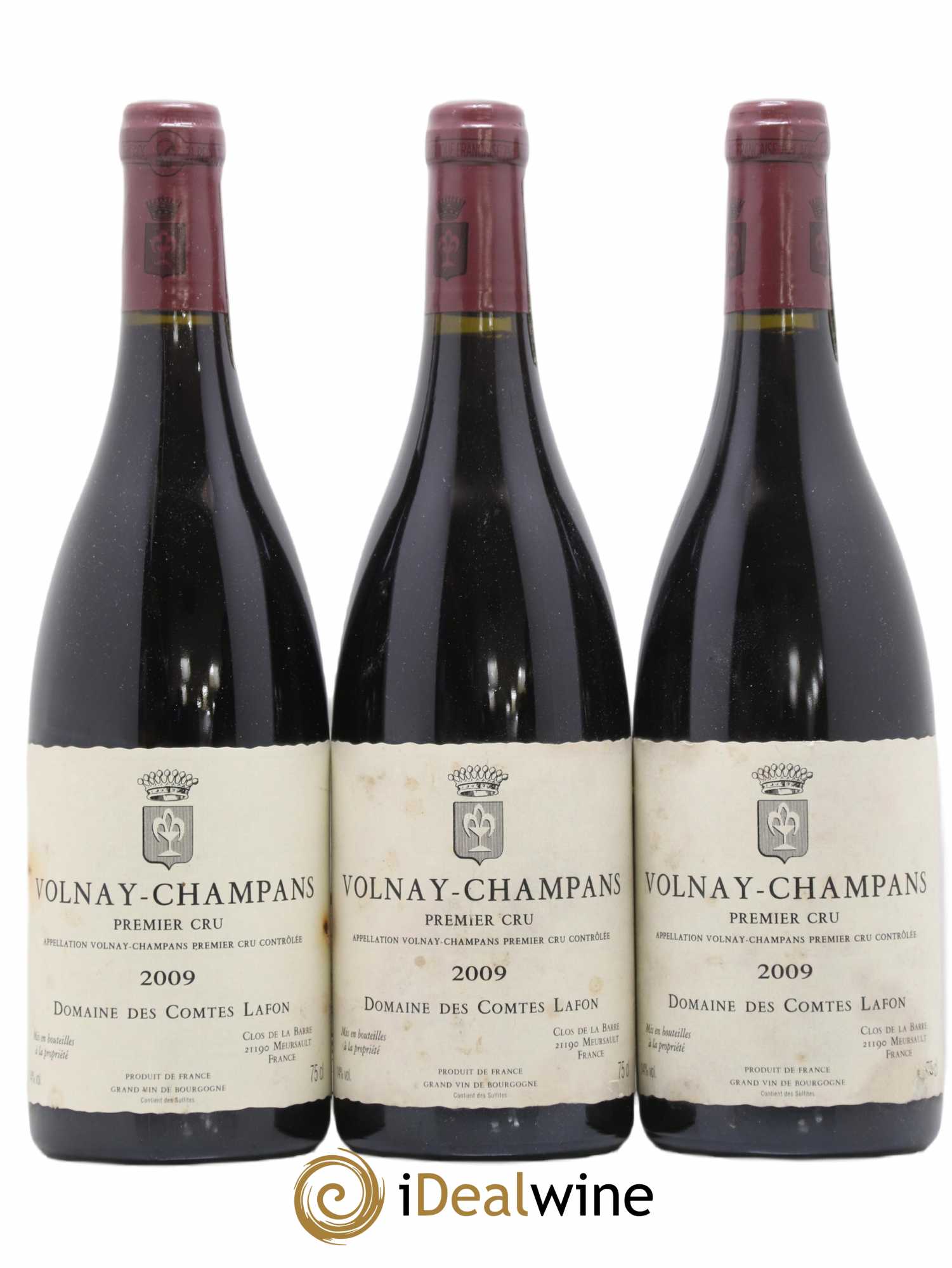 Volnay 1er Cru Champans Comtes Lafon (Domaine des) 2009 - Lot de 3 bouteilles - 0