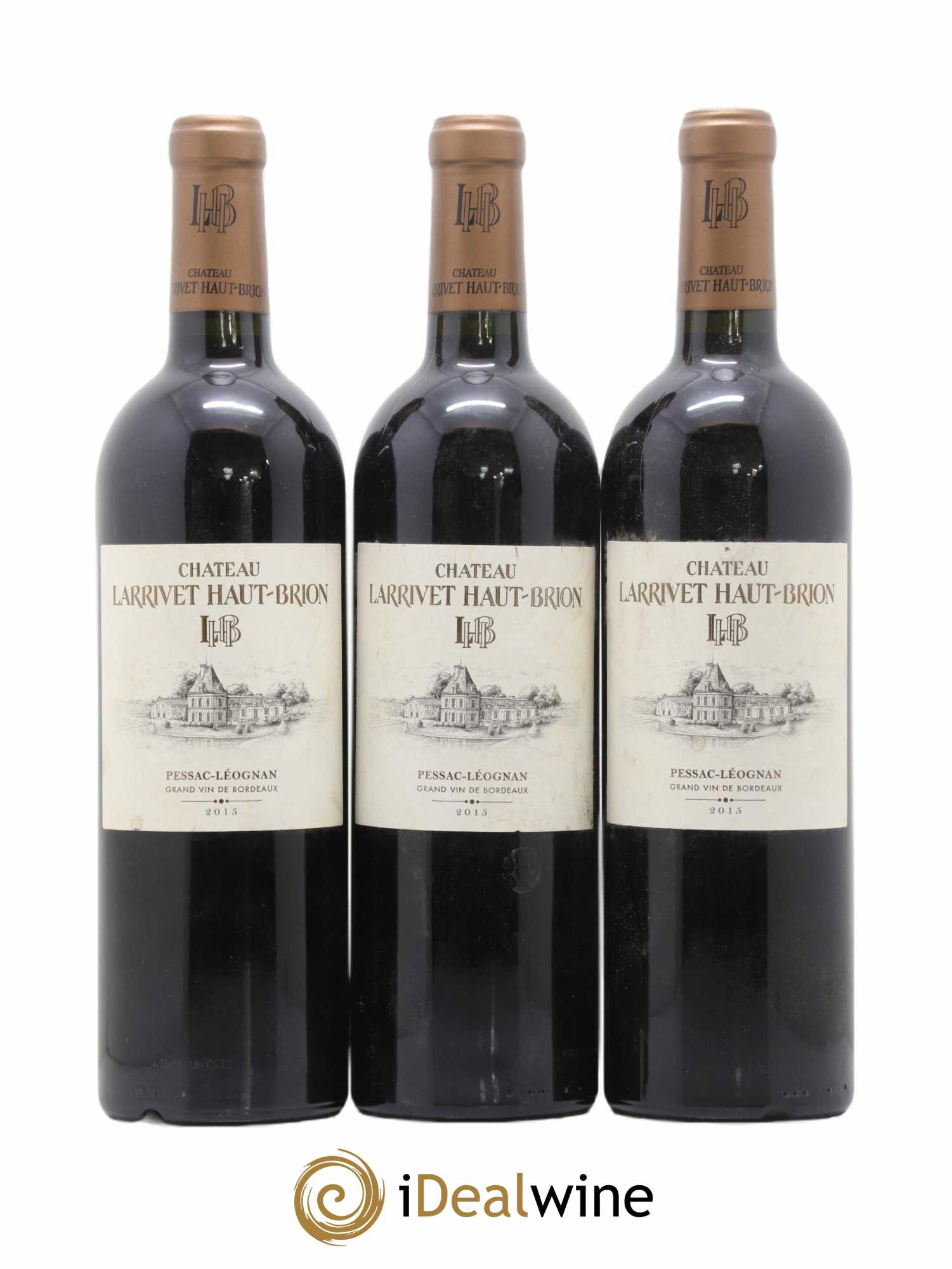 Château Larrivet Haut-Brion 2015 - Lot de 3 bouteilles - 0