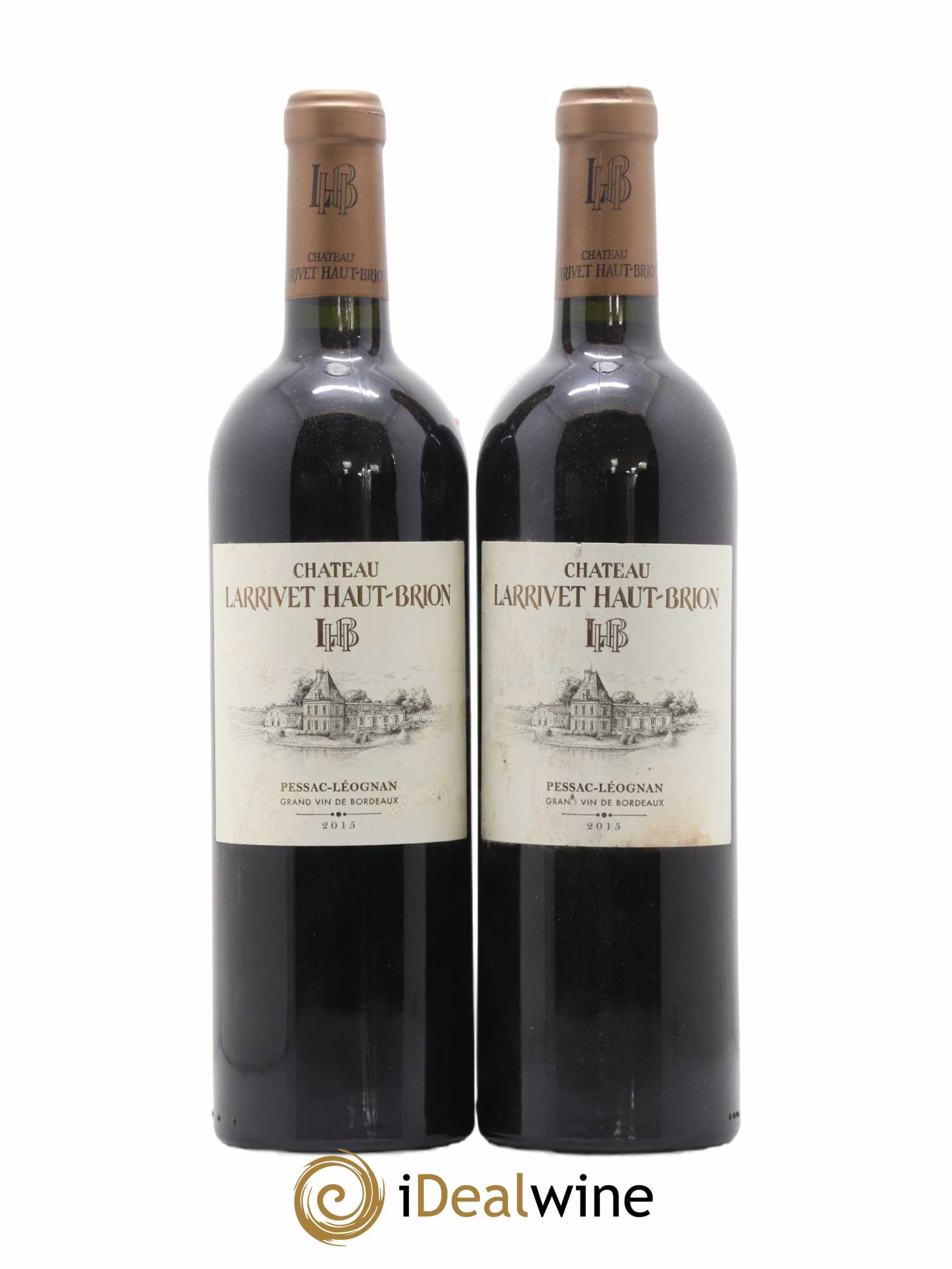 Château Larrivet Haut-Brion 2015 - Lot de 2 bouteilles - 0
