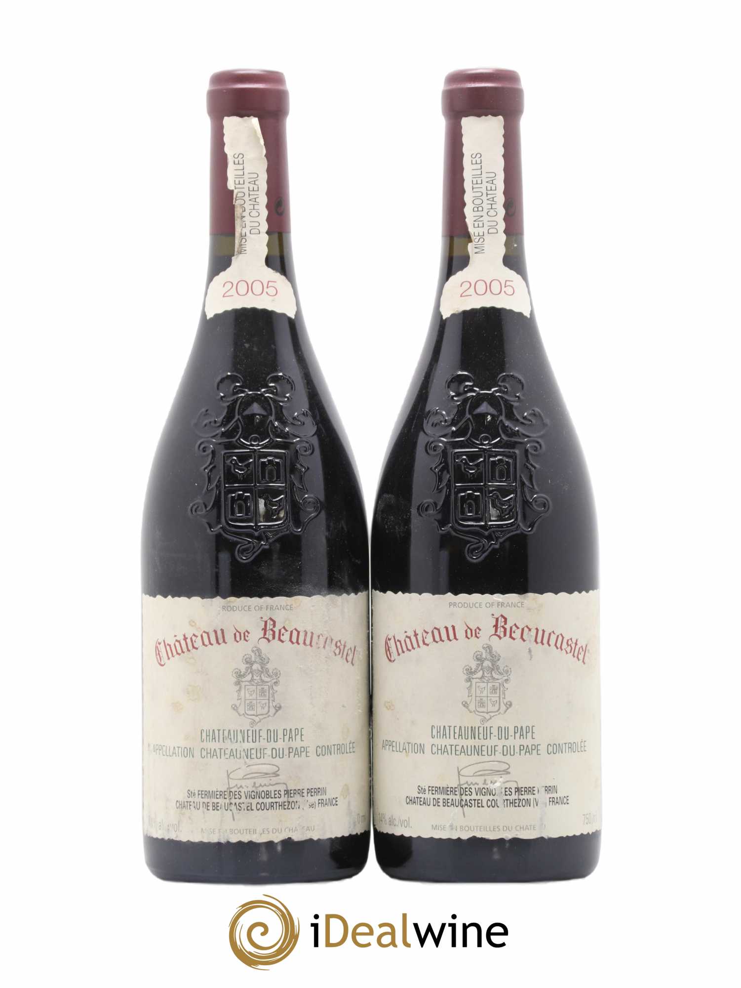 Châteauneuf-du-Pape Château de Beaucastel Famille Perrin 2005 - Lot de 2 bouteilles - 0