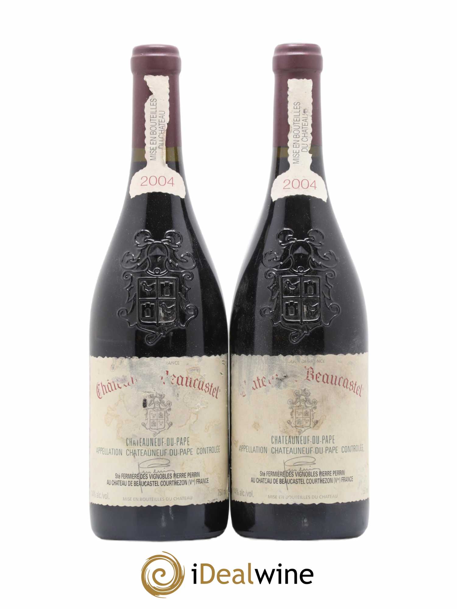 Châteauneuf-du-Pape Château de Beaucastel Famille Perrin 2004 - Lot de 2 bouteilles - 0