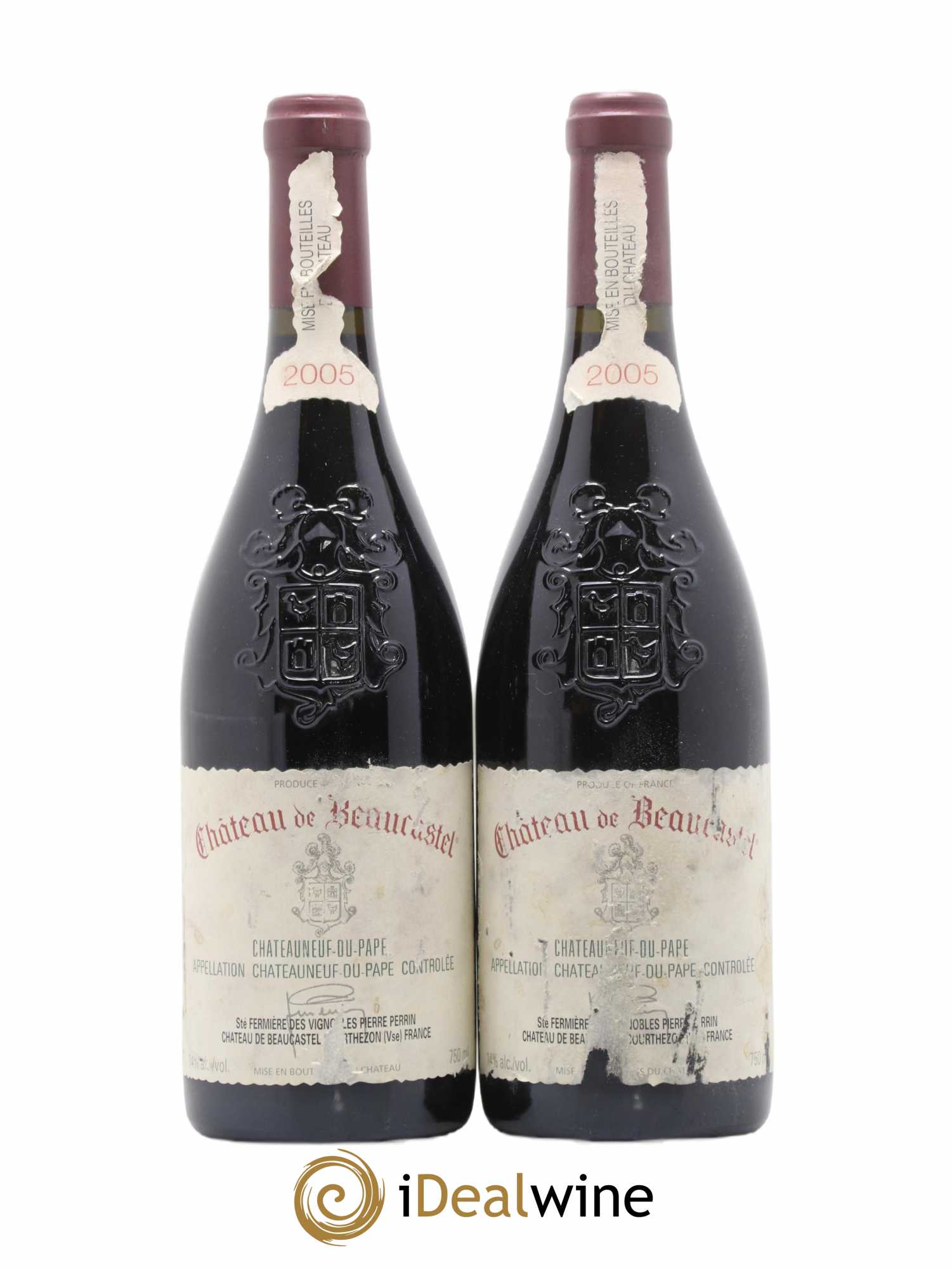 Châteauneuf-du-Pape Château de Beaucastel Famille Perrin 2005 - Lot de 2 bouteilles - 0