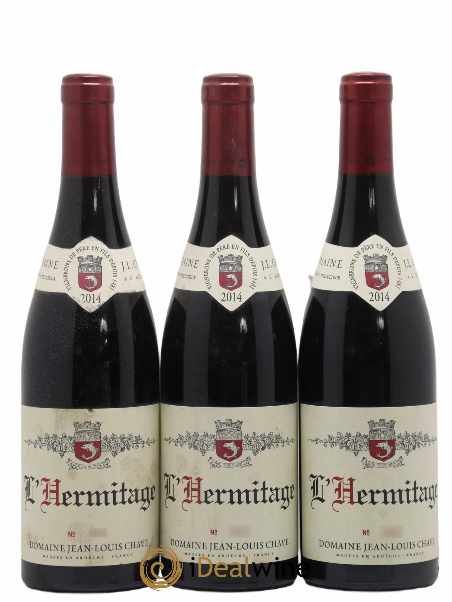 Hermitage Jean-Louis Chave 2014 - Lot de 3 bouteilles - 0