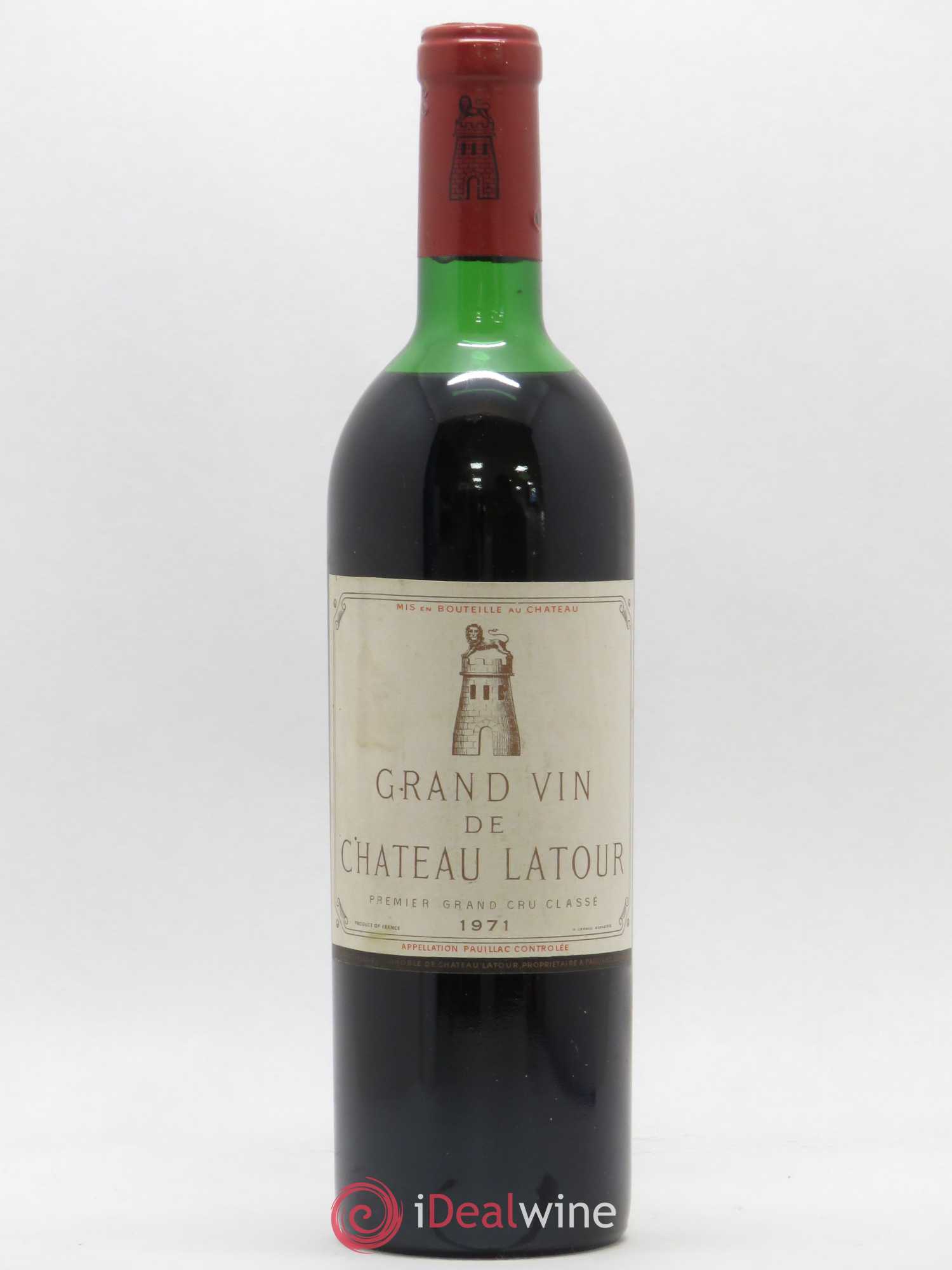 Château Latour 1er Grand Cru Classé 1971 - Lot de 1 bouteille - 0