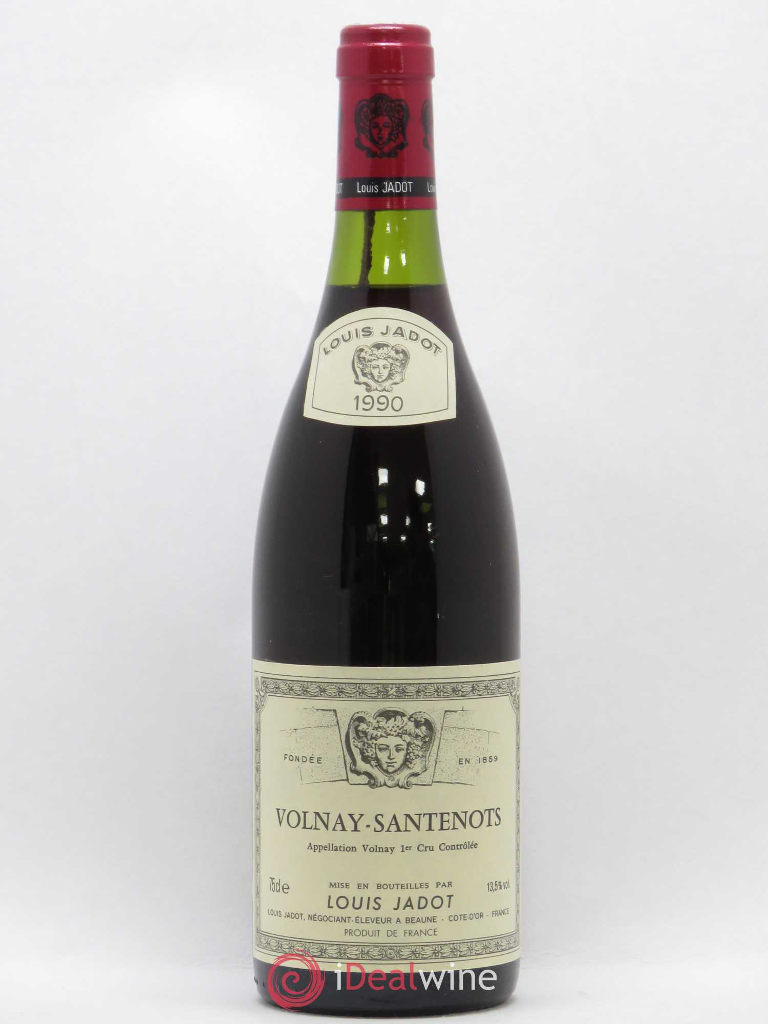 Volnay 1er Cru Santenots Maison Louis Jadot 1990 - Lot de 1 bouteille - 0
