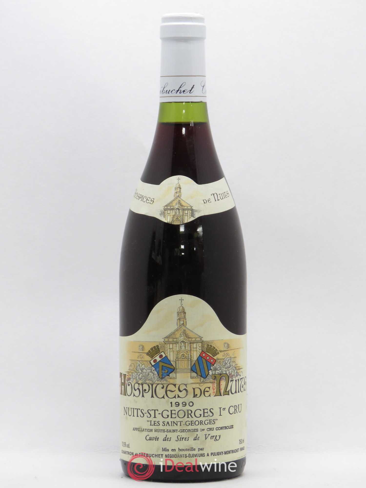 Nuits-Saint-Georges 1er Cru Hospices de Nuits St Georges Chartron et Trebuchet 1990 - Posten von 1 Flasche - 0