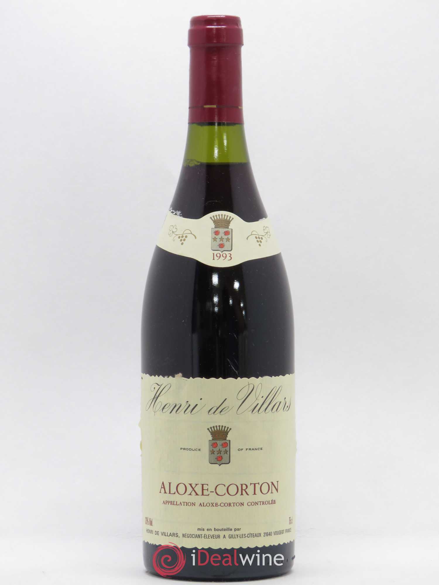 Aloxe-Corton Henri de Villars 1993 - Posten von 1 Flasche - 0