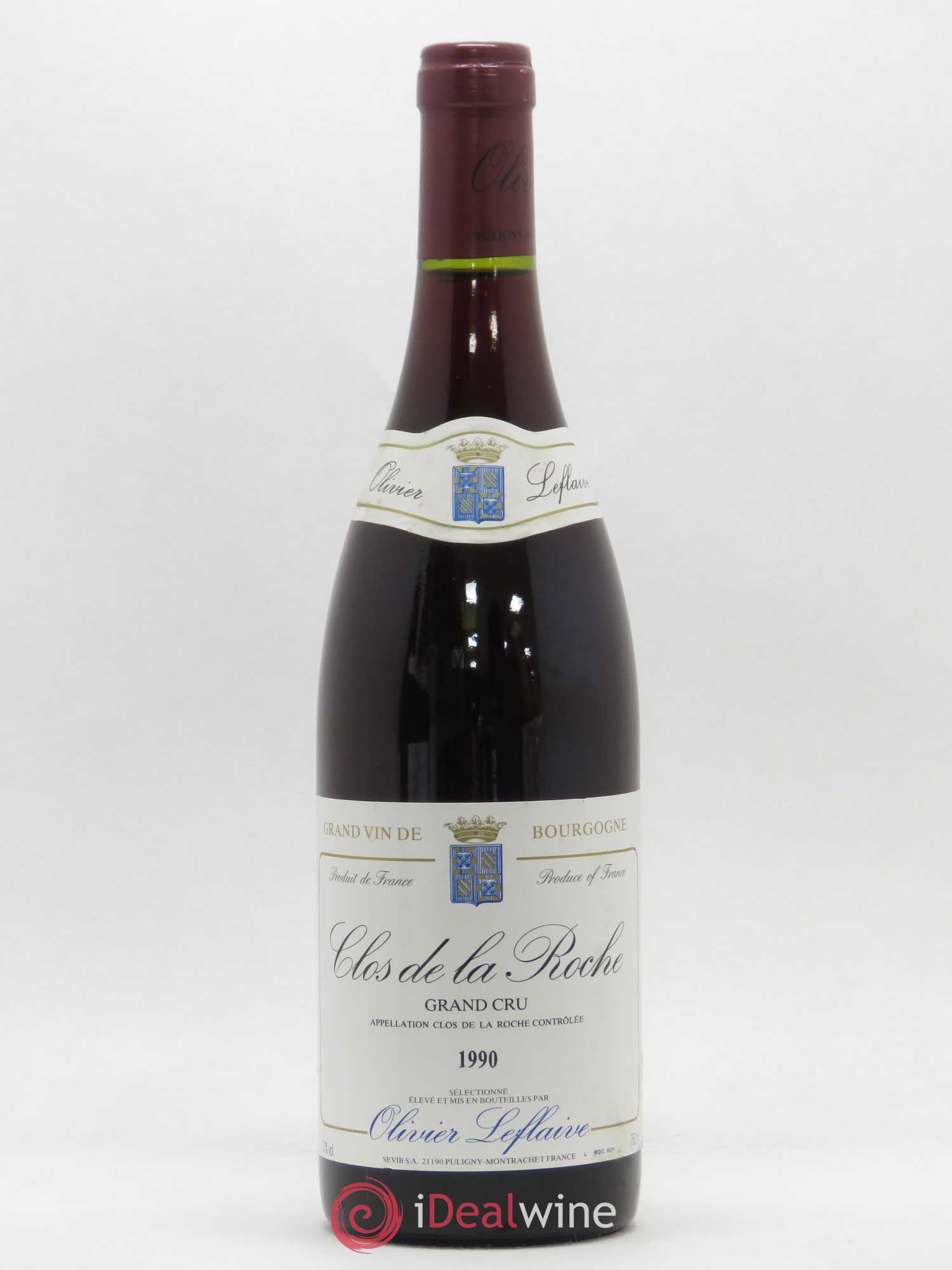 Clos de la Roche Grand Cru Olivier Leflaive 1990 - Lot de 1 bouteille - 0