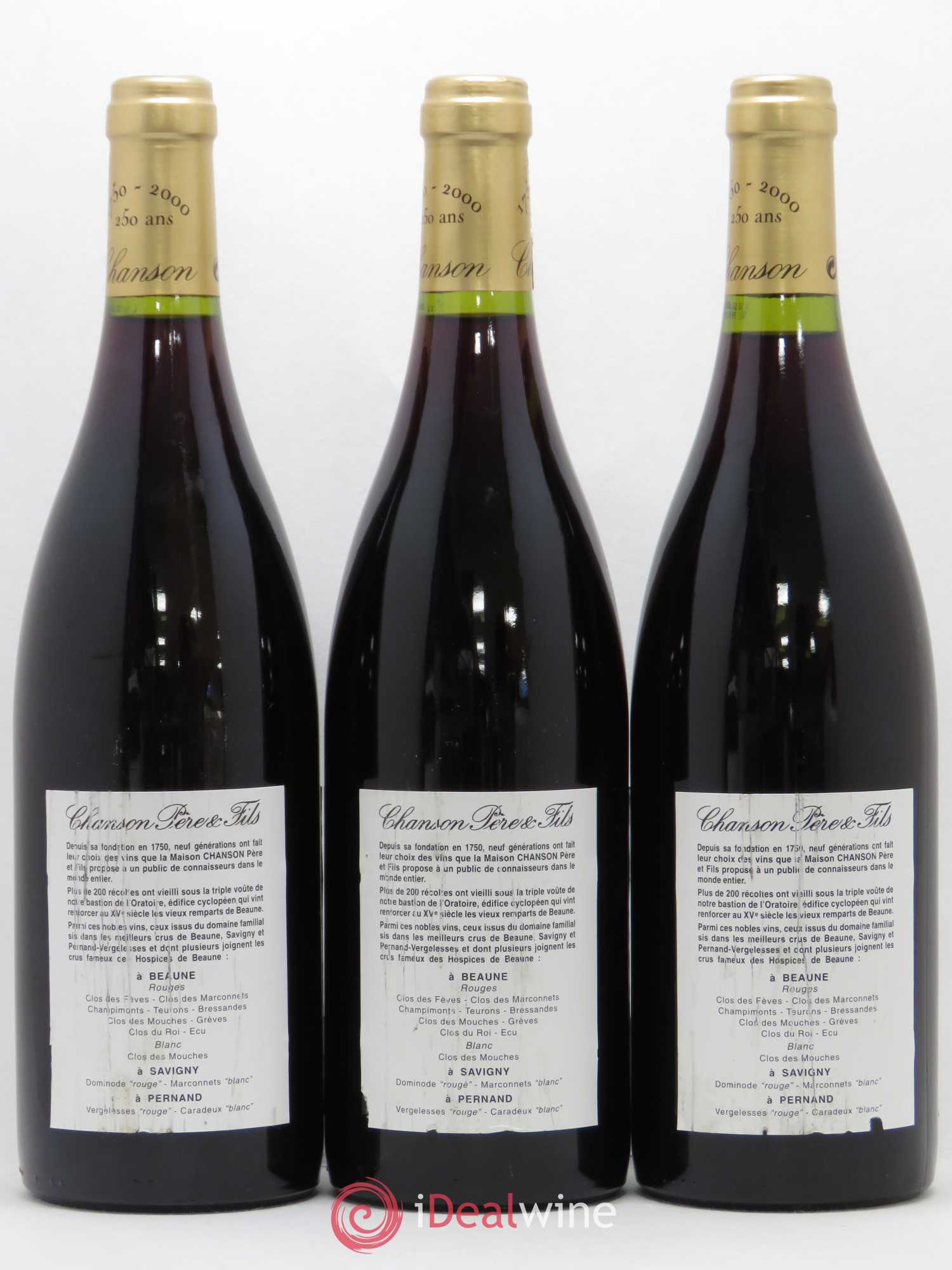 Grands-Echezeaux Grand Cru Chanson 1996 - Lot de 3 bouteilles - 1
