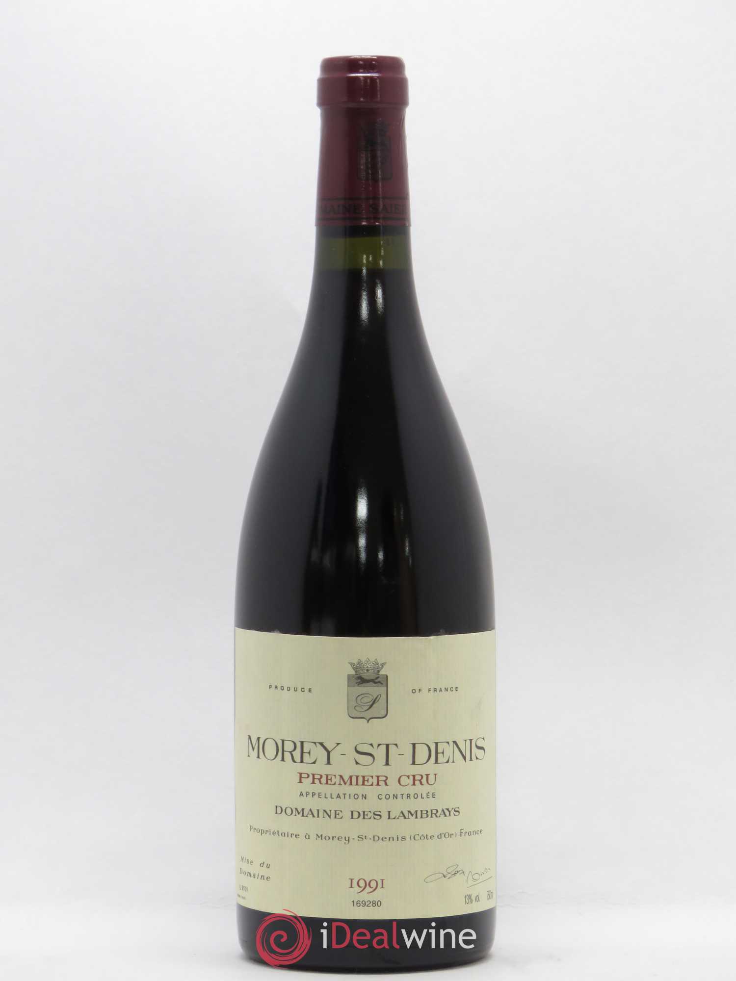 Morey-Saint-Denis Domaine des Lambrays 1er cru 1991 - Lot de 1 bouteille - 0