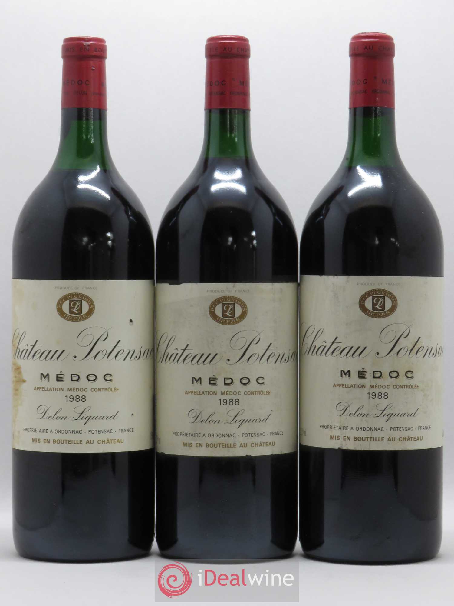 Château Potensac 1988 - Lot de 6 magnums - 2