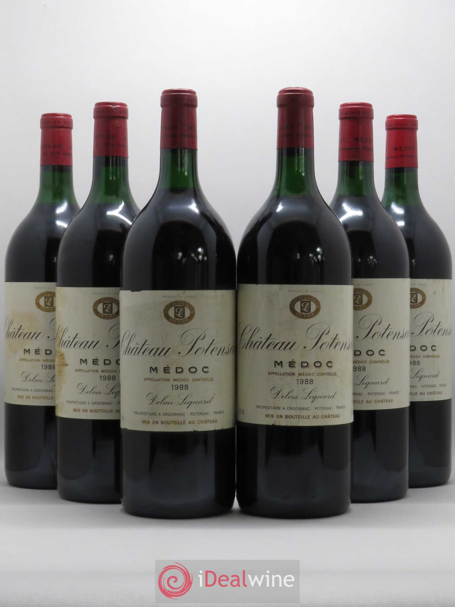 Château Potensac 1988 - Lot de 6 magnums - 0