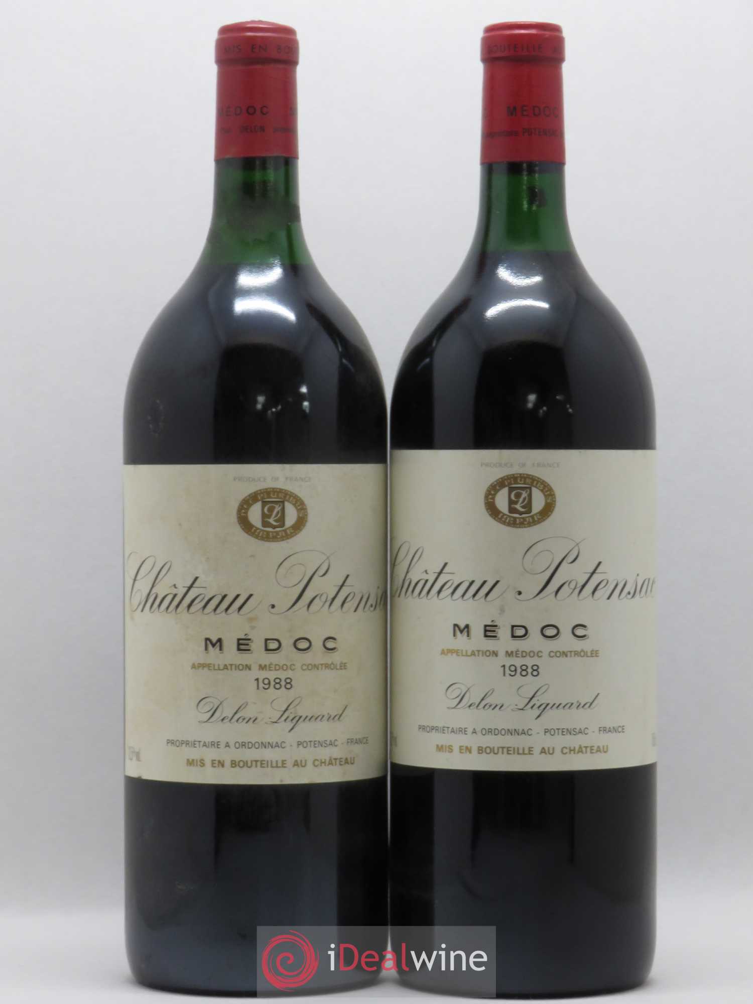 Château Potensac 1988 - Lot de 2 magnums - 0
