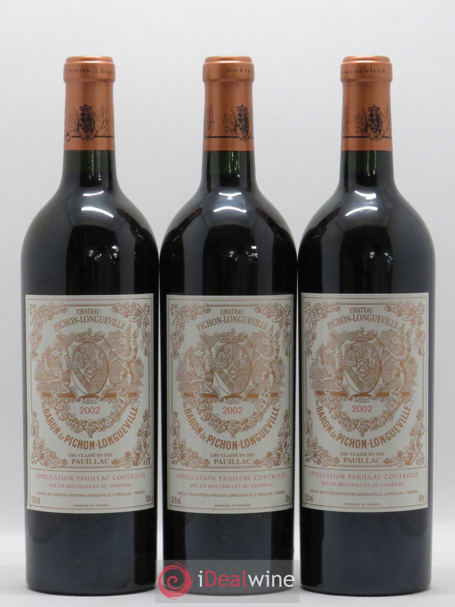Pichon Longueville Baron 2ème Grand Cru Classé 2002 - Lot de 6 bouteilles - 2